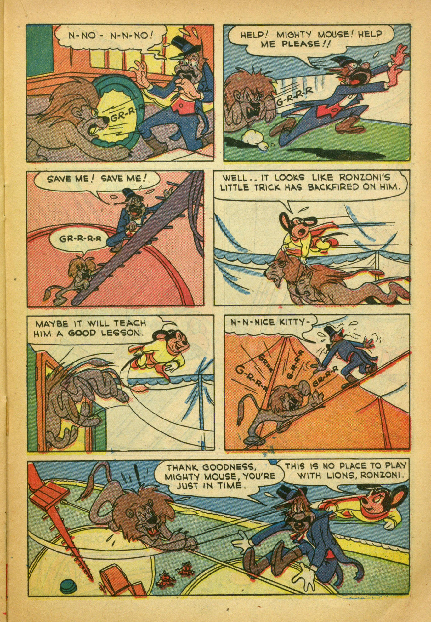 Read online Paul Terry's Mighty Mouse Comics comic -  Issue #39 - 55