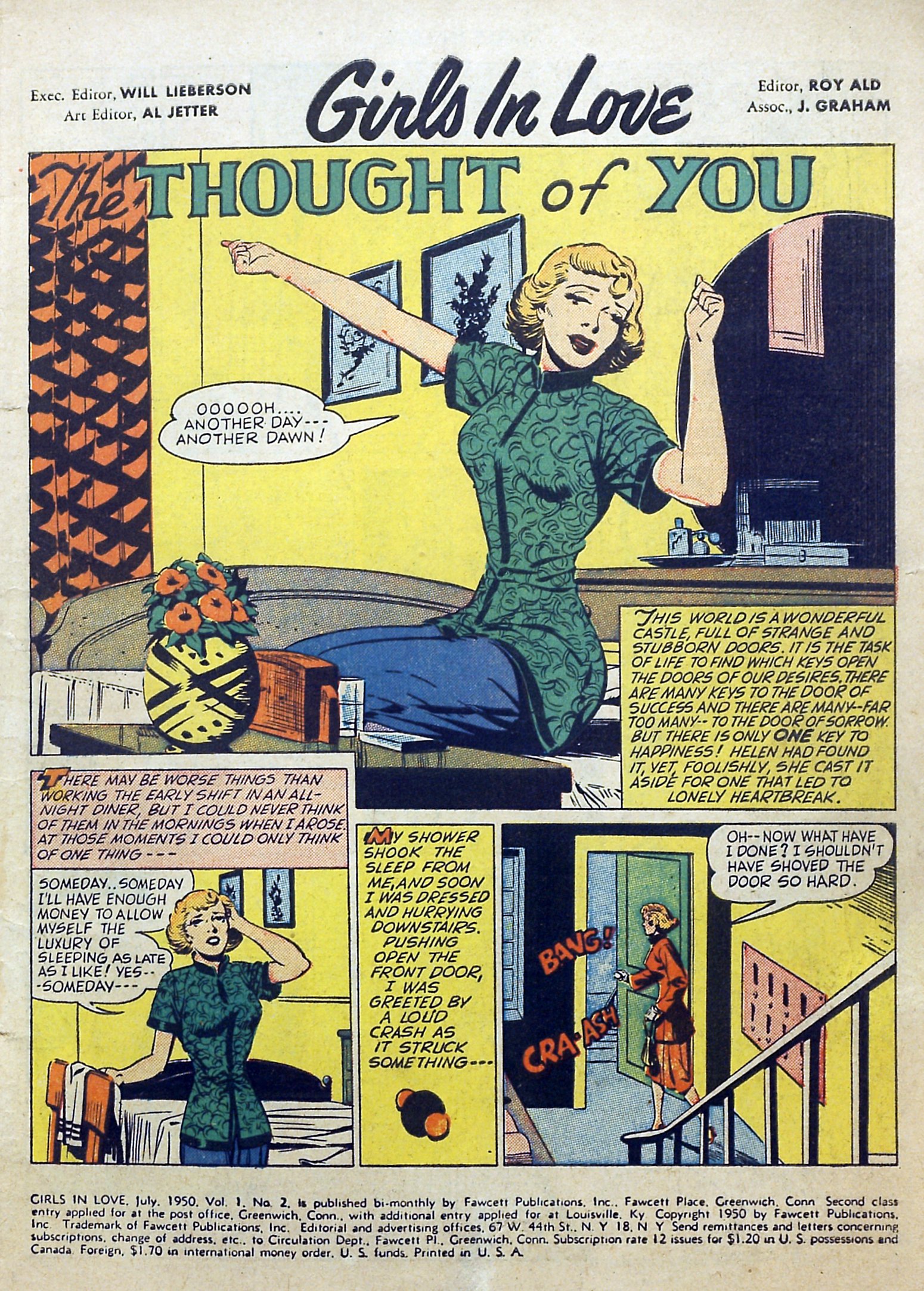 Read online Girls in Love (1950) comic -  Issue #2 - 3