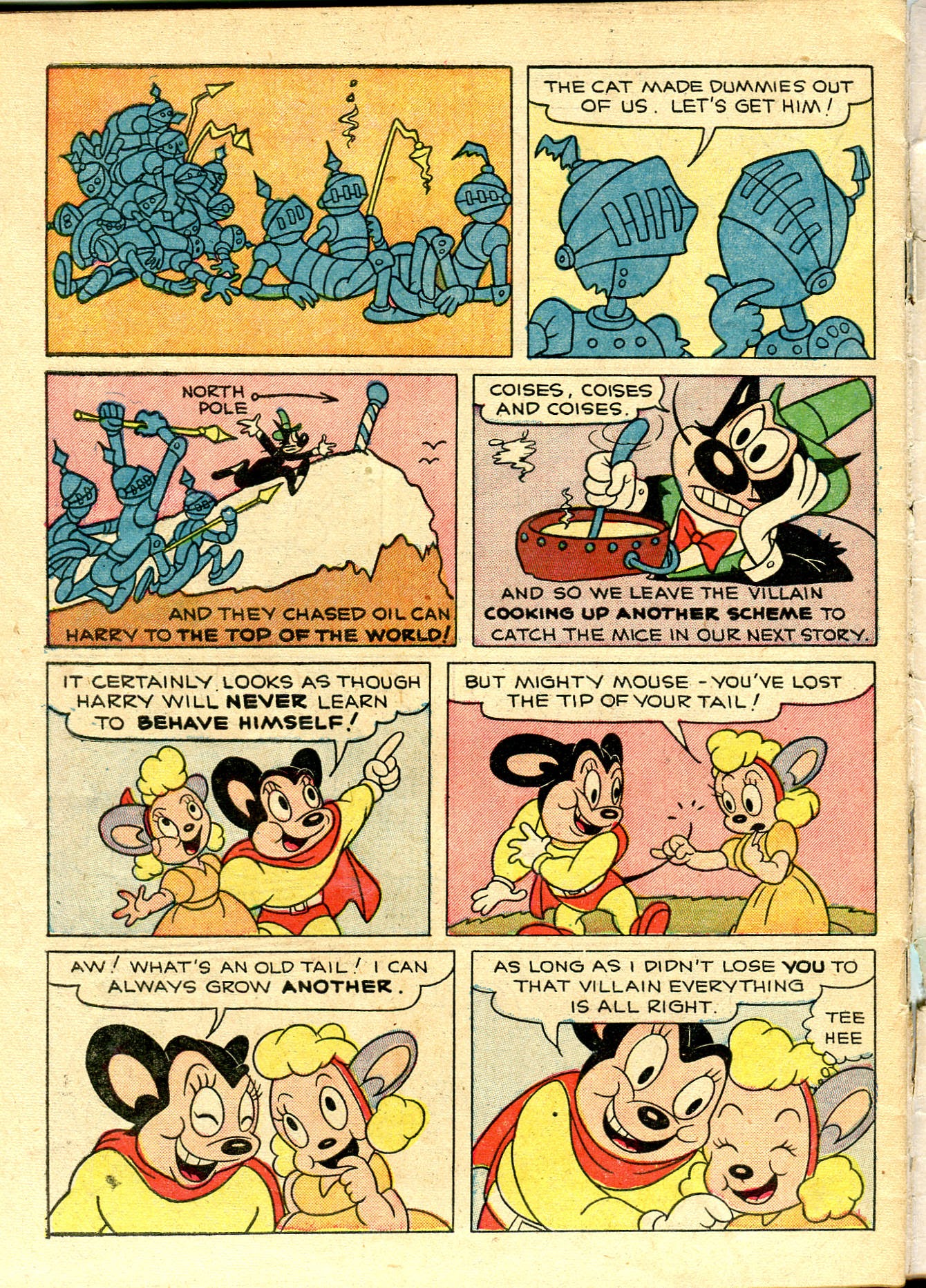 Read online Paul Terry's Mighty Mouse Comics comic -  Issue #32 - 34