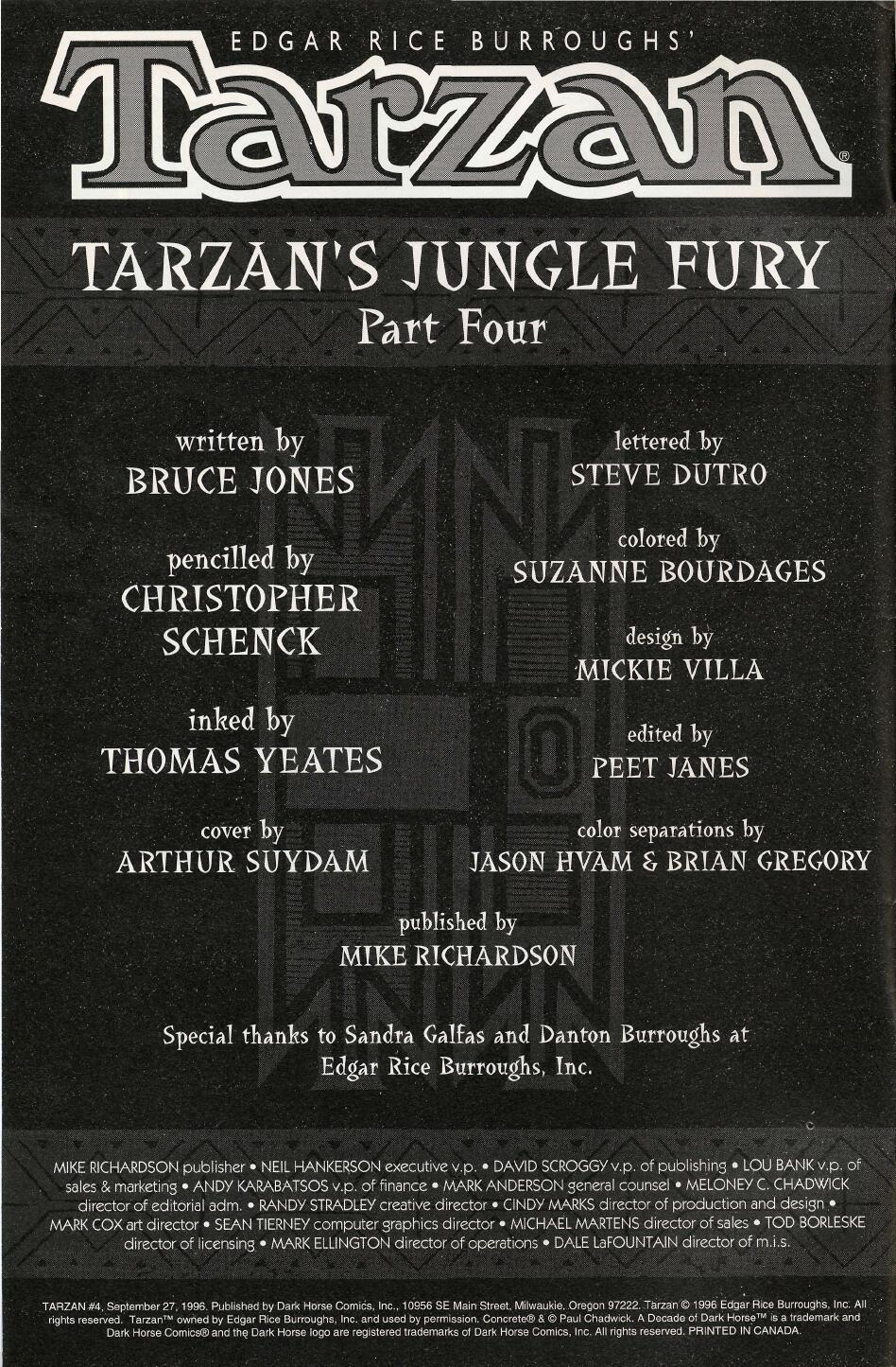 Read online Tarzan (1996) comic -  Issue #4 - 2