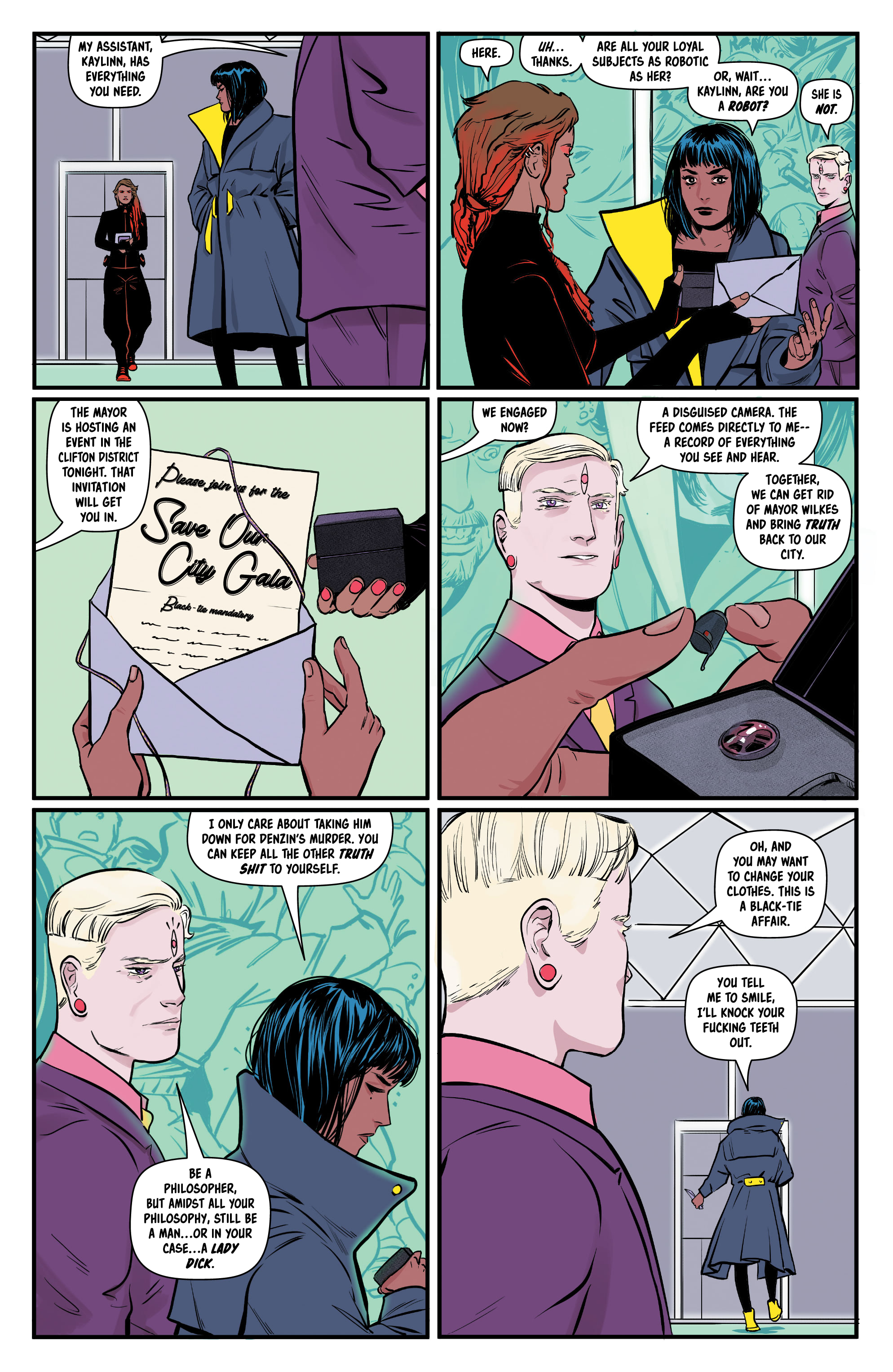 Read online Bylines in Blood comic -  Issue #2 - 17