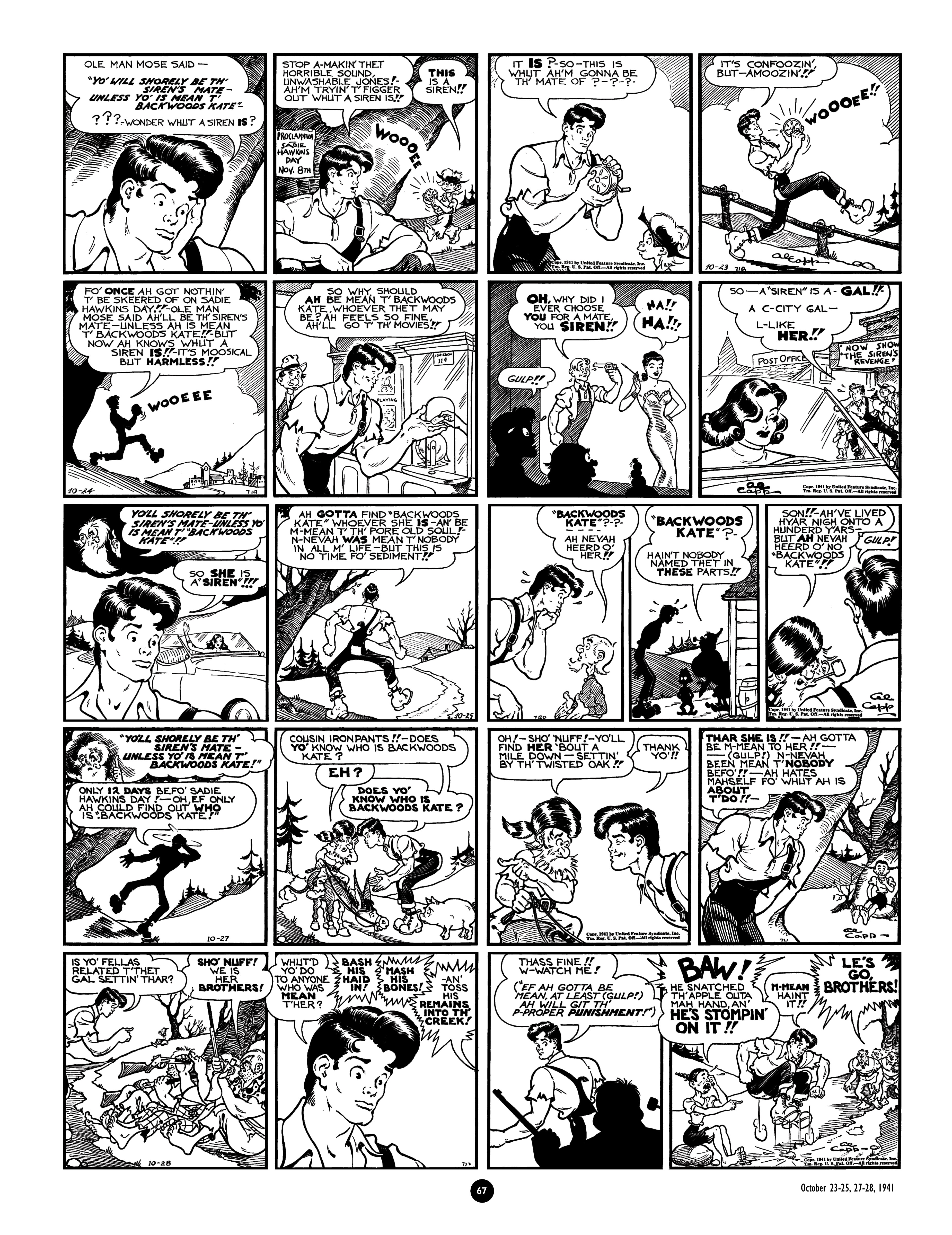 Read online Al Capp's Li'l Abner Complete Daily & Color Sunday Comics comic -  Issue # TPB 4 (Part 1) - 68