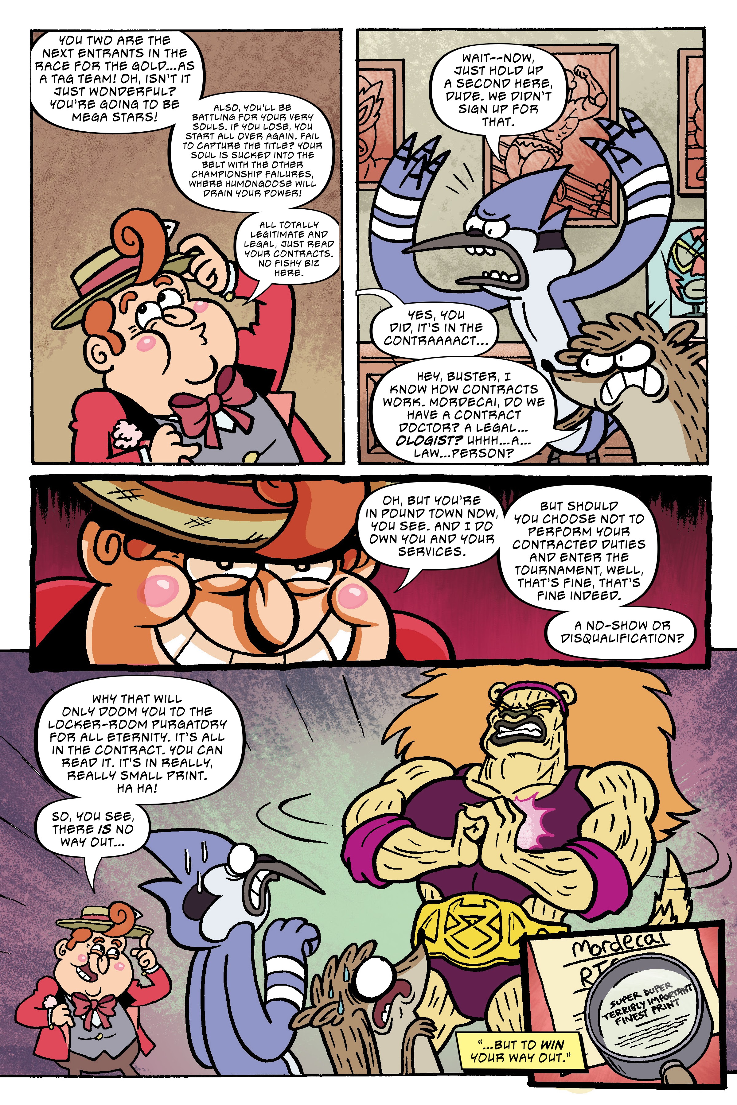 Read online Regular Show: Wrasslesplosion comic -  Issue # TPB - 46