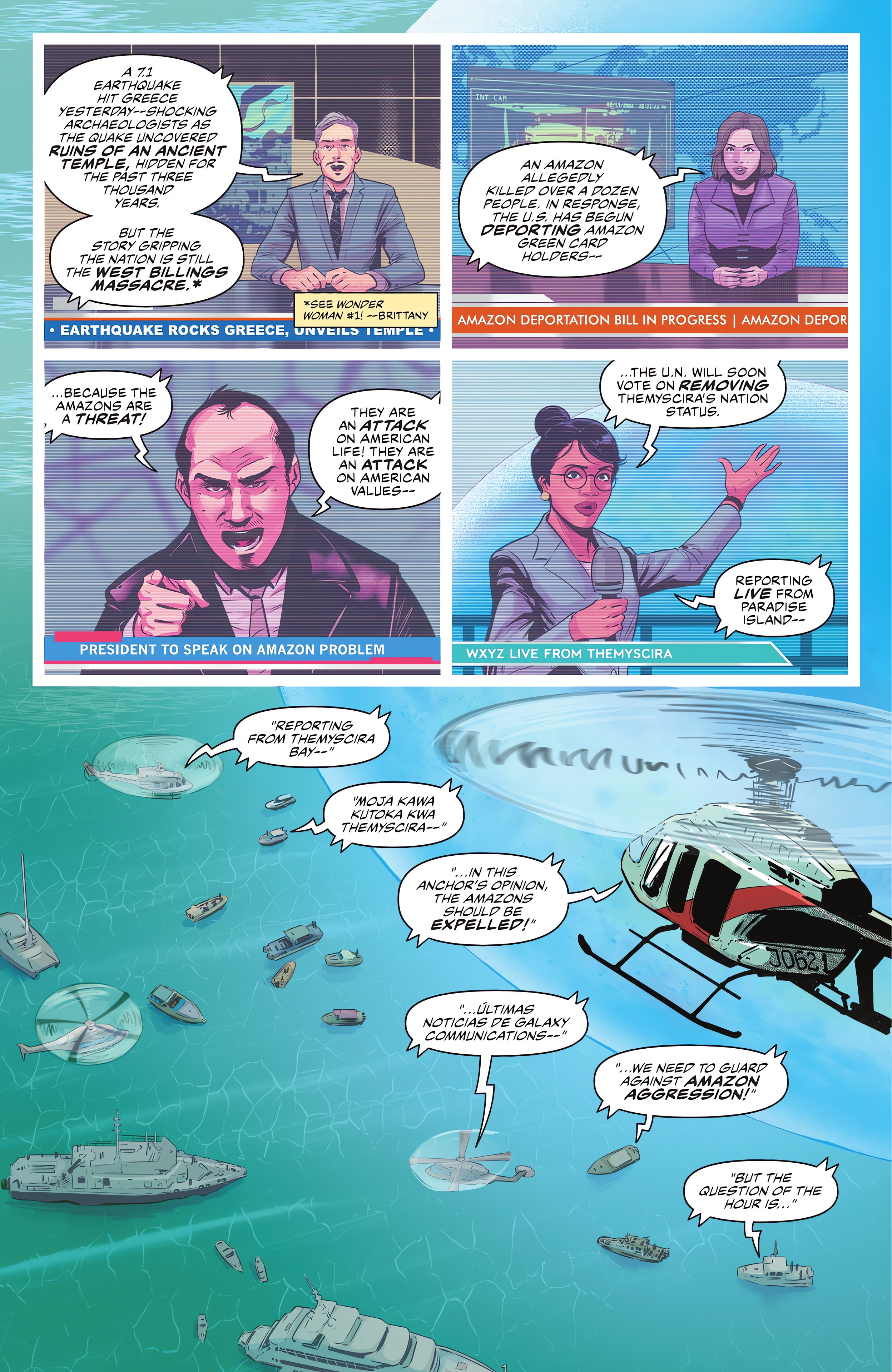Read online Amazons Attack (2023) comic -  Issue #1 - 4