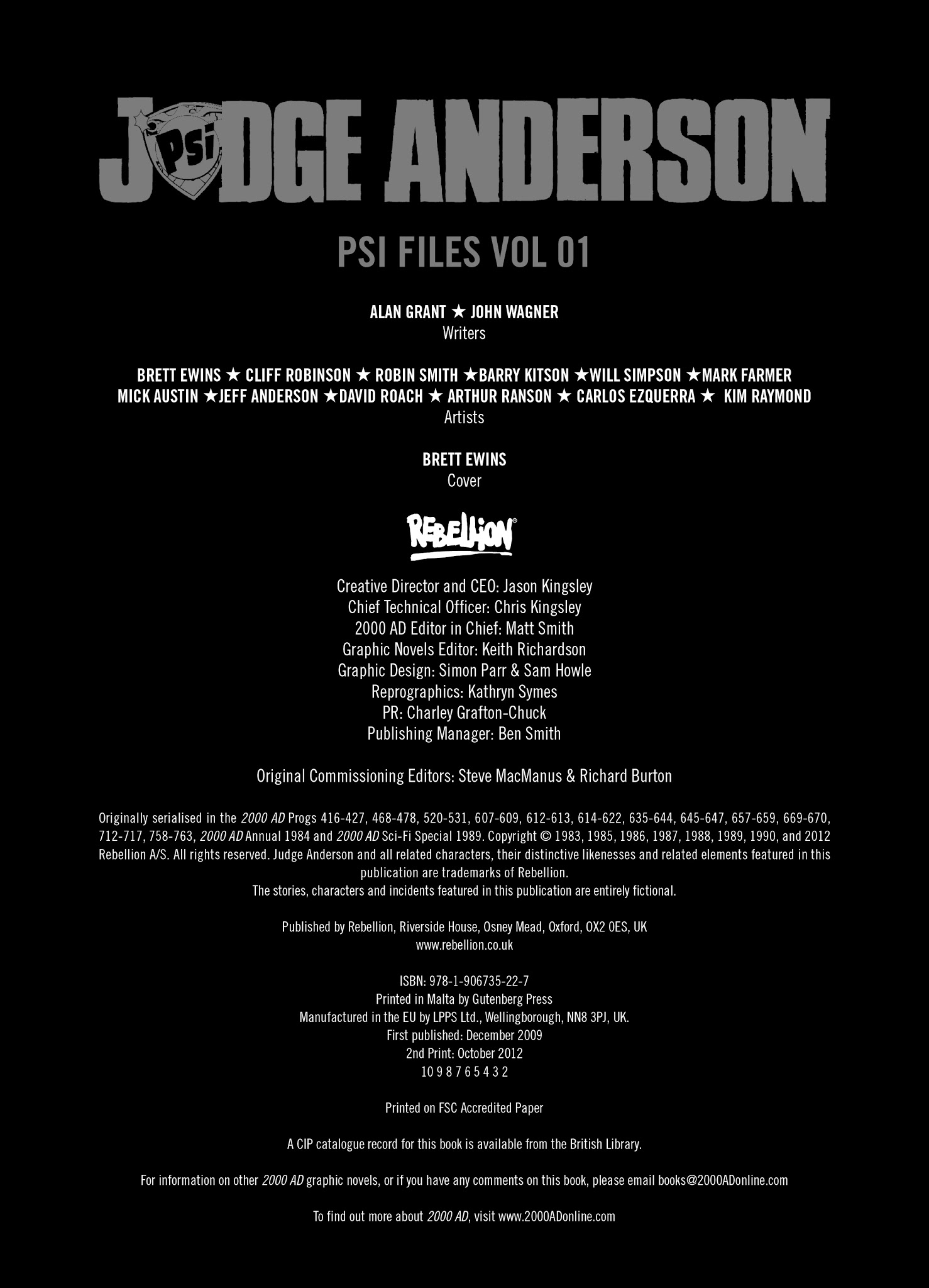 Read online Judge Anderson: The Psi Files comic -  Issue # TPB 1 - 4