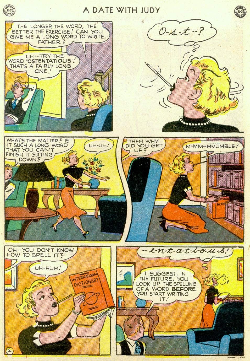 Read online A Date with Judy comic -  Issue #19 - 45
