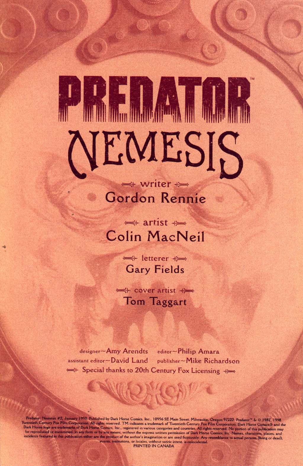 Read online Predator: Nemesis comic -  Issue #2 - 2