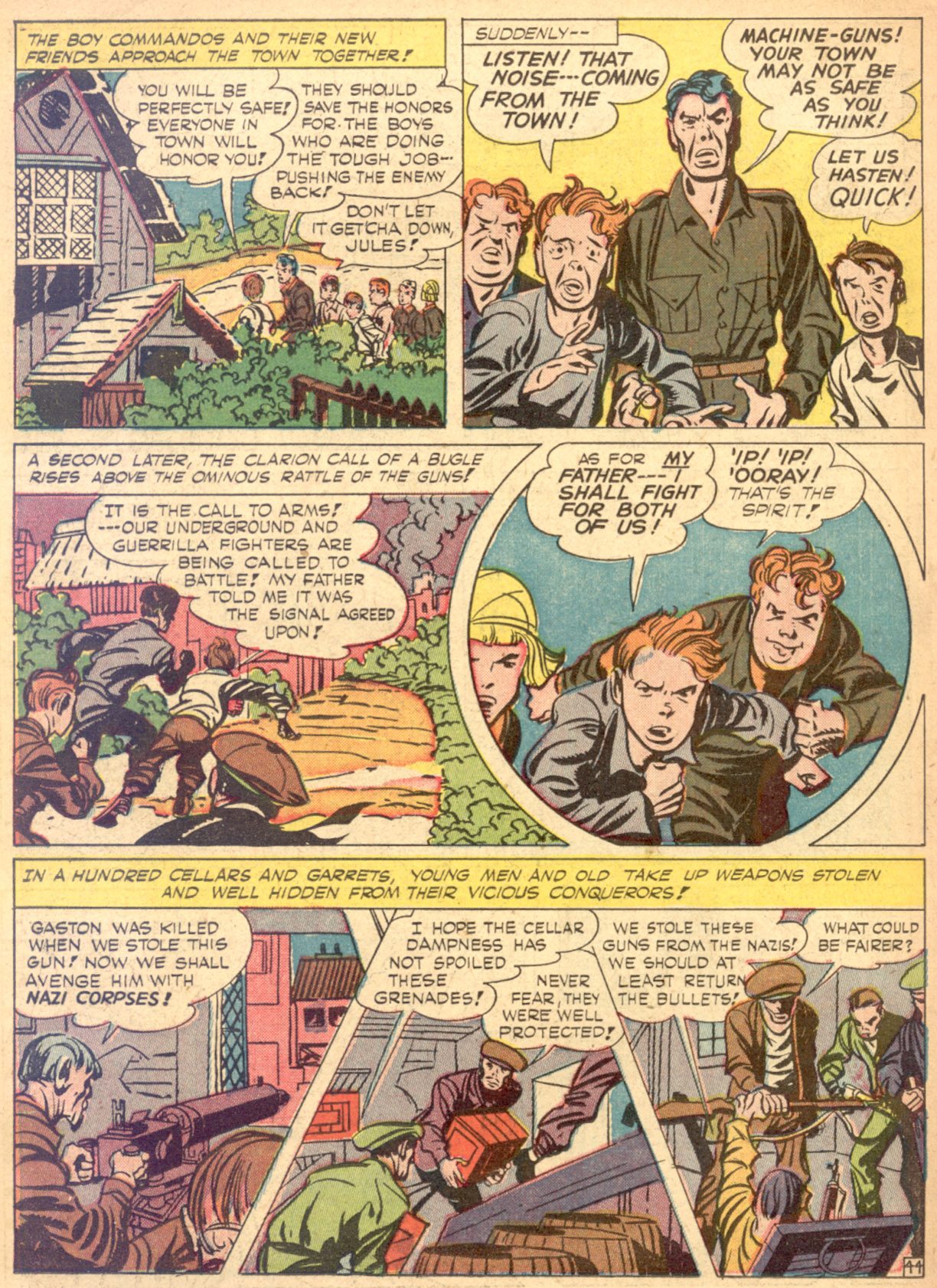 Read online Boy Commandos comic -  Issue #4 - 45