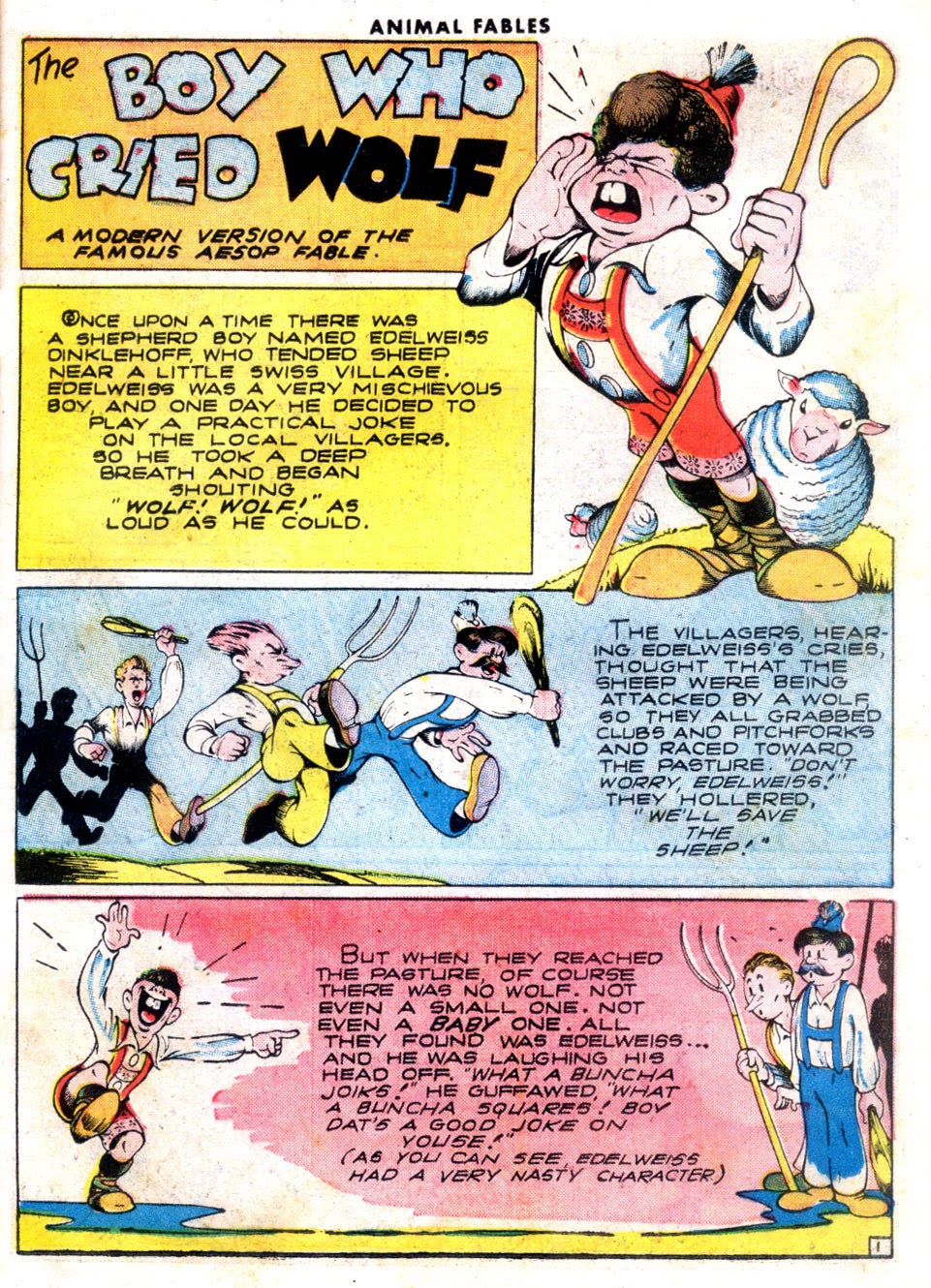 Read online Animal Fables comic -  Issue #6 - 21