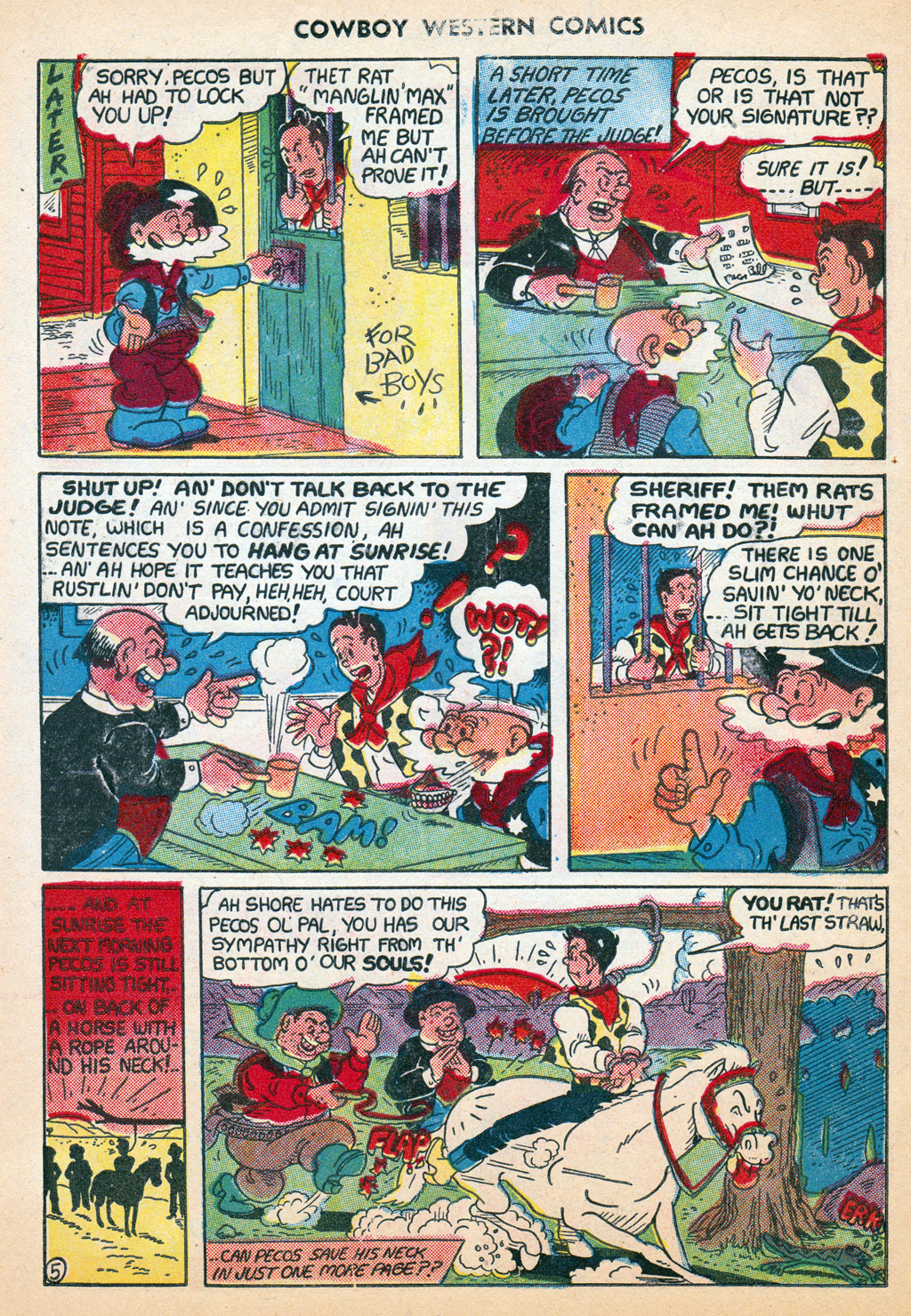 Read online Cowboy Western Comics (1948) comic -  Issue #29 - 28