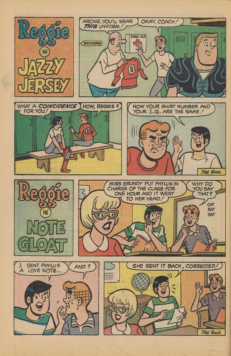 Read online Reggie's Wise Guy Jokes comic -  Issue #24 - 34