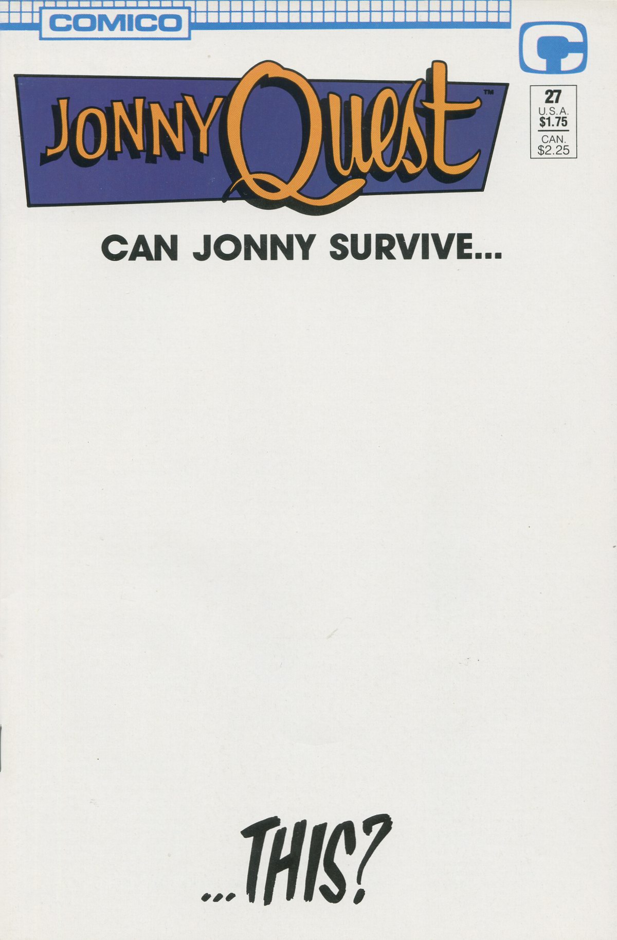 Read online Jonny Quest comic -  Issue #27 - 1