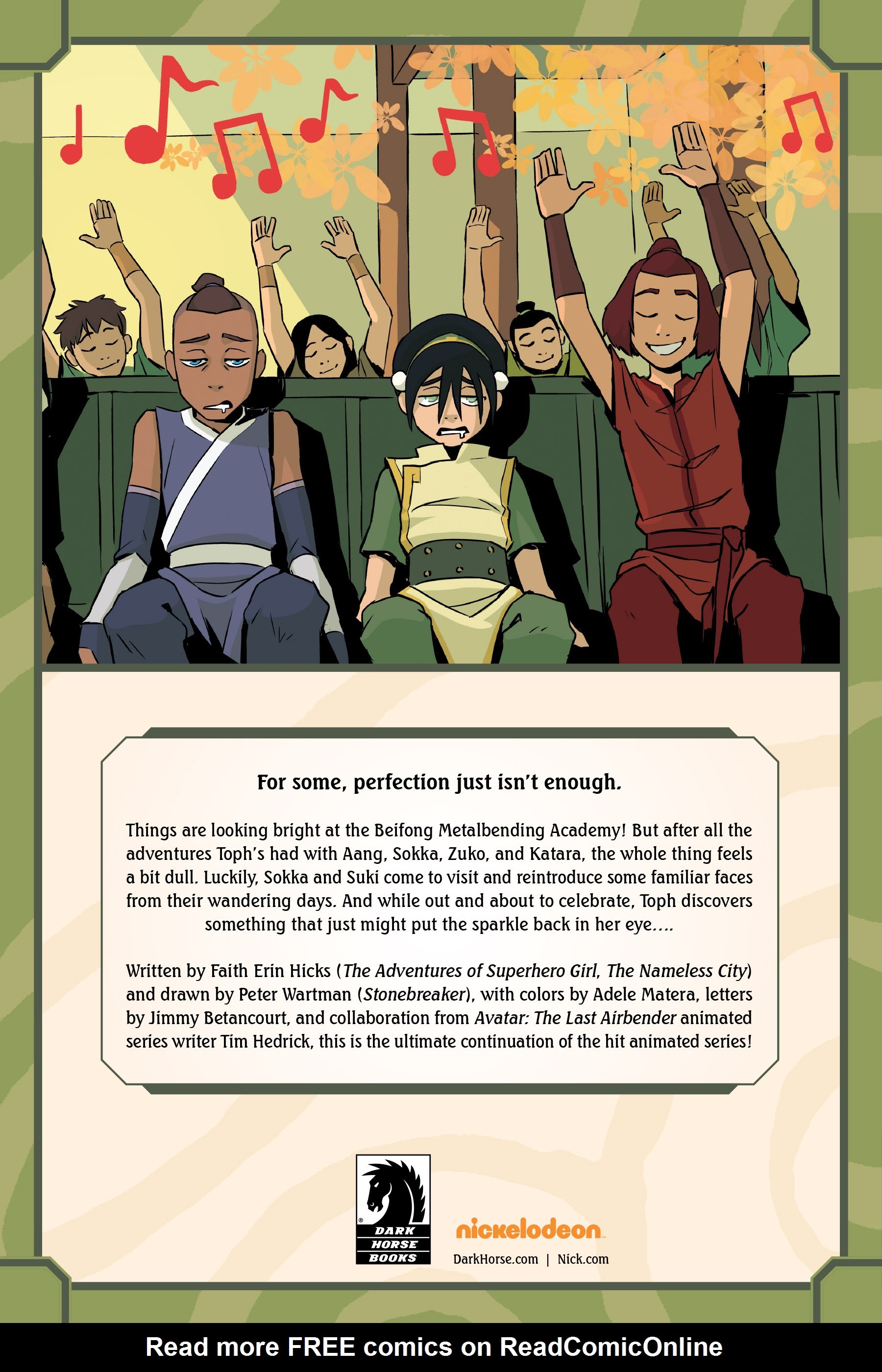 Read online Nickelodeon Avatar: The Last Airbender - Toph Beifong's Metalbending Academy comic -  Issue # TPB - 78