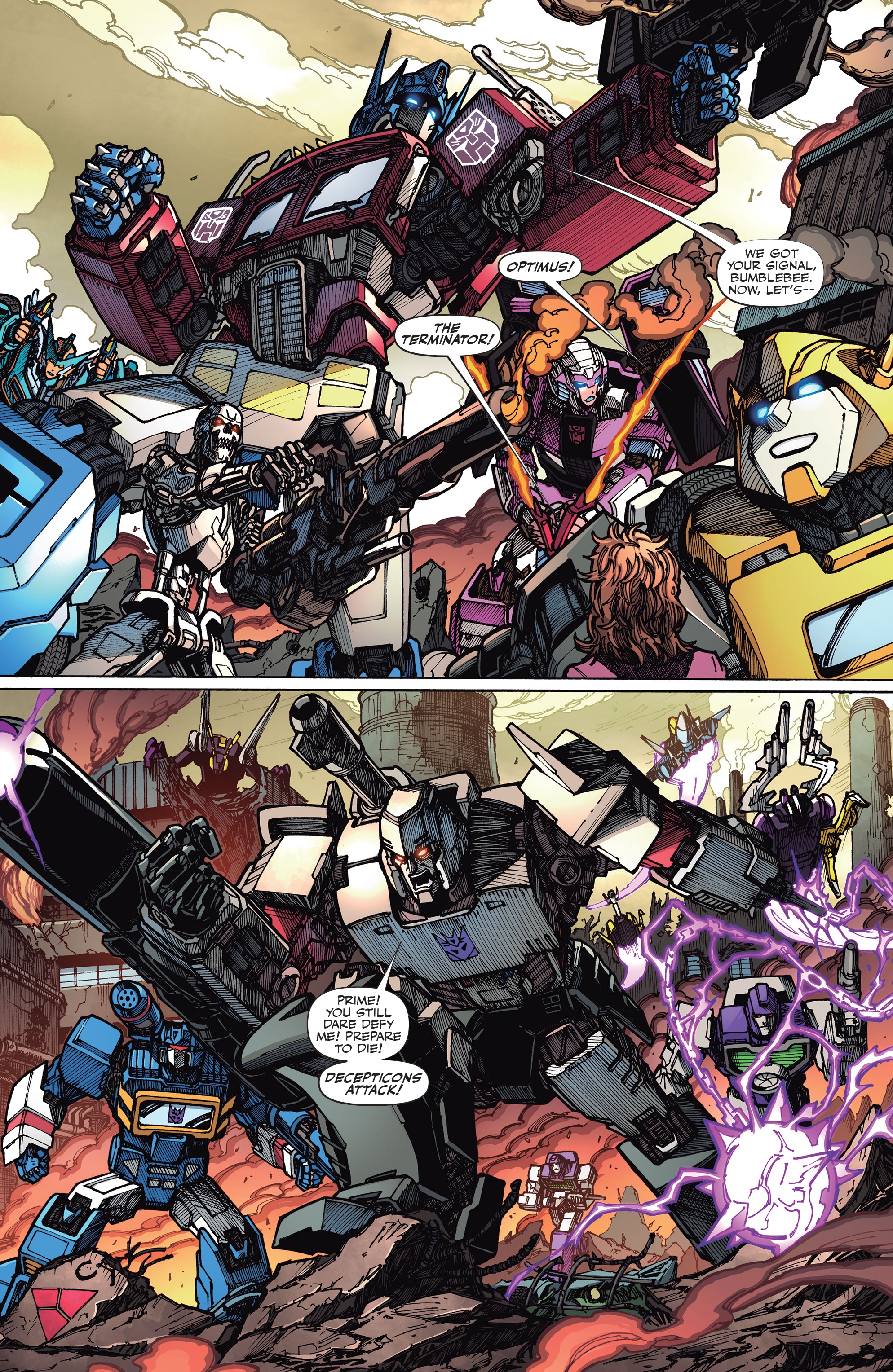 Read online Transformers vs. the Terminator comic -  Issue #3 - 16