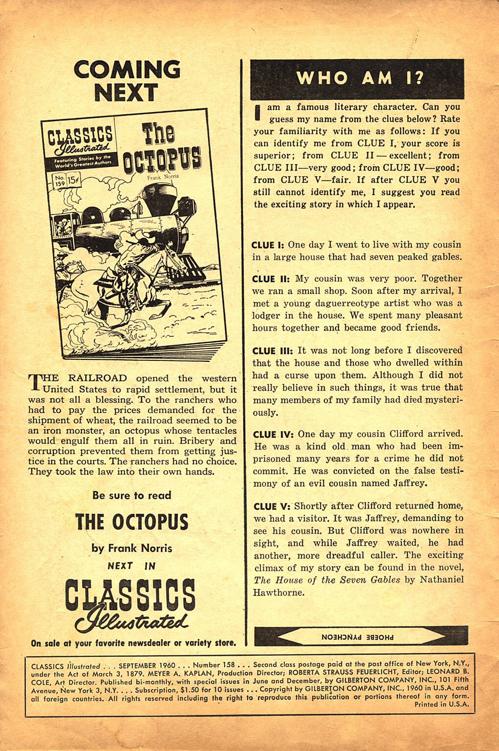 Read online Classics Illustrated comic -  Issue #158 - 2