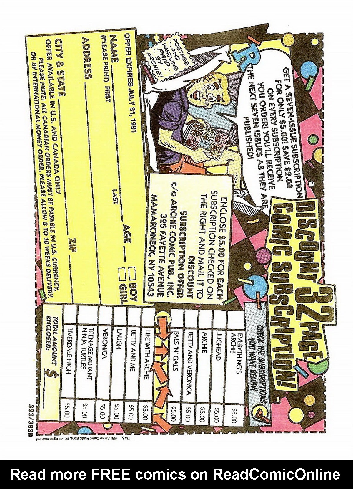 Read online Archie's Double Digest Magazine comic -  Issue #53 - 190