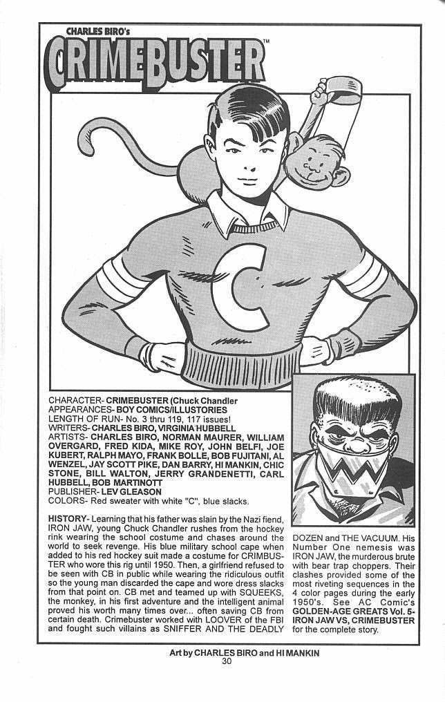 Read online Official Golden-Age Hero & Heroine Directory comic -  Issue # TPB - 33