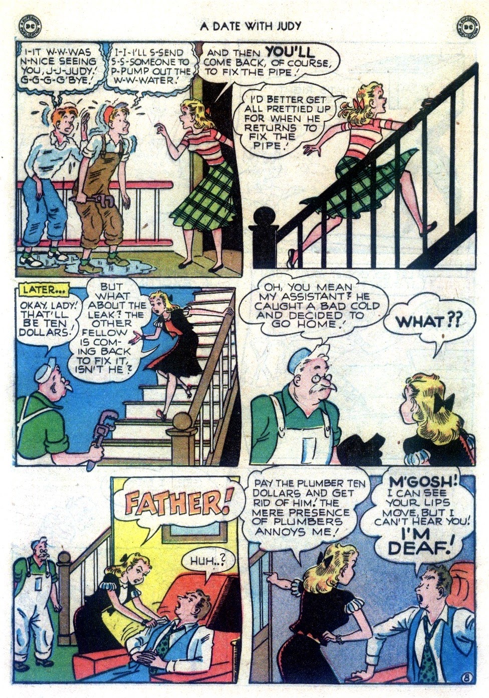 Read online A Date with Judy comic -  Issue #8 - 10
