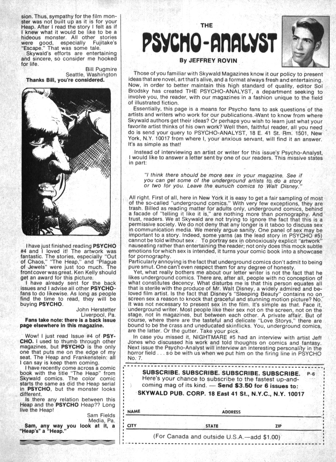 Read online Psycho comic -  Issue #6 - 23