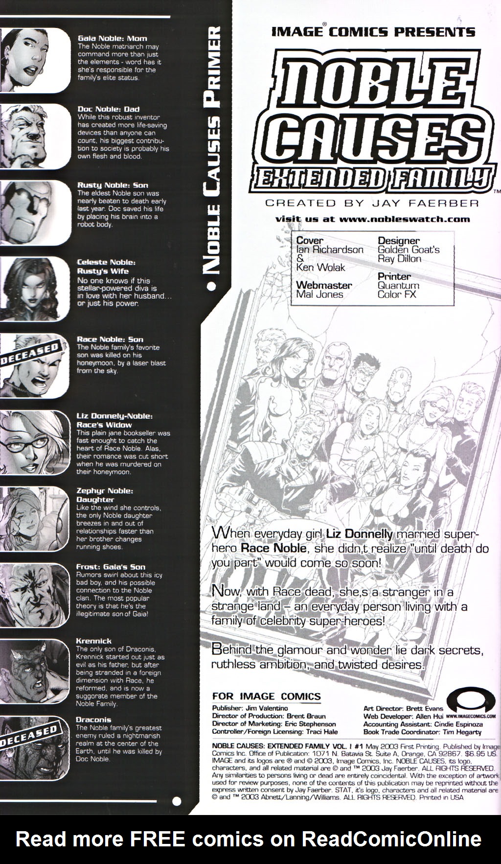 Read online Noble Causes: Extended Family comic -  Issue #1 - 2