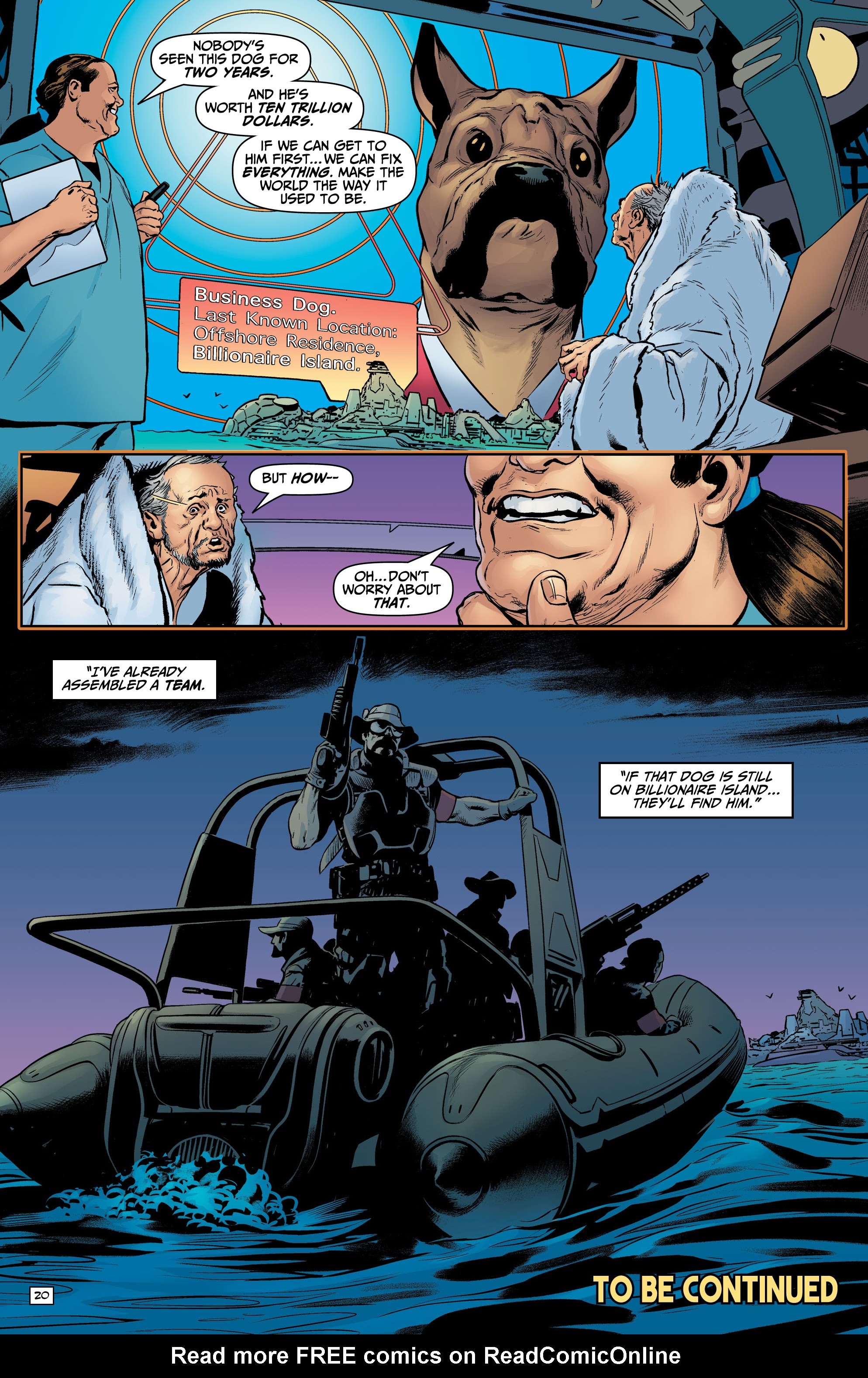 Read online Billionaire Island: Cult of Dogs comic -  Issue #1 - 22