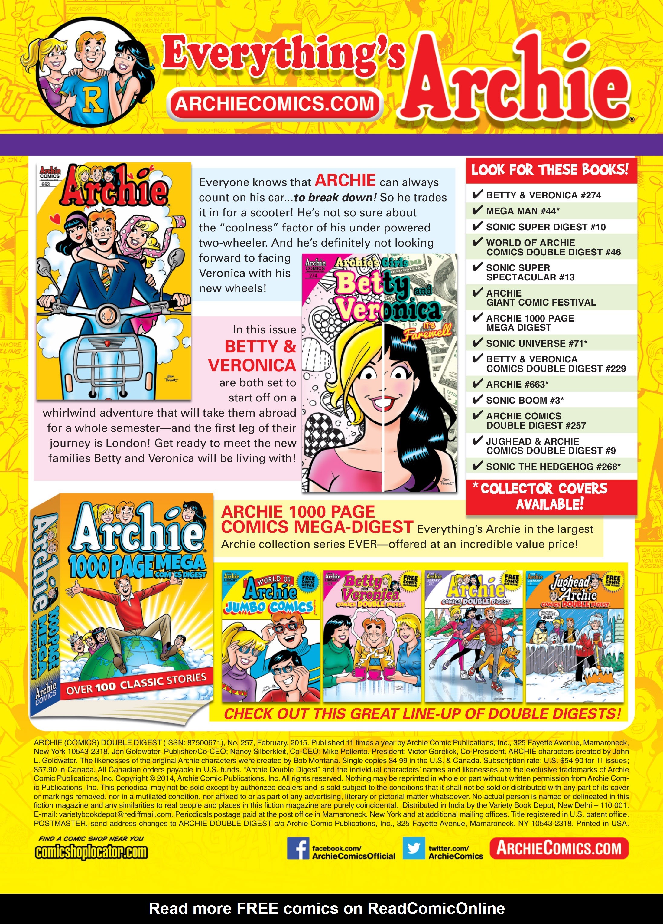 Read online Archie's Double Digest Magazine comic -  Issue #257 - 154
