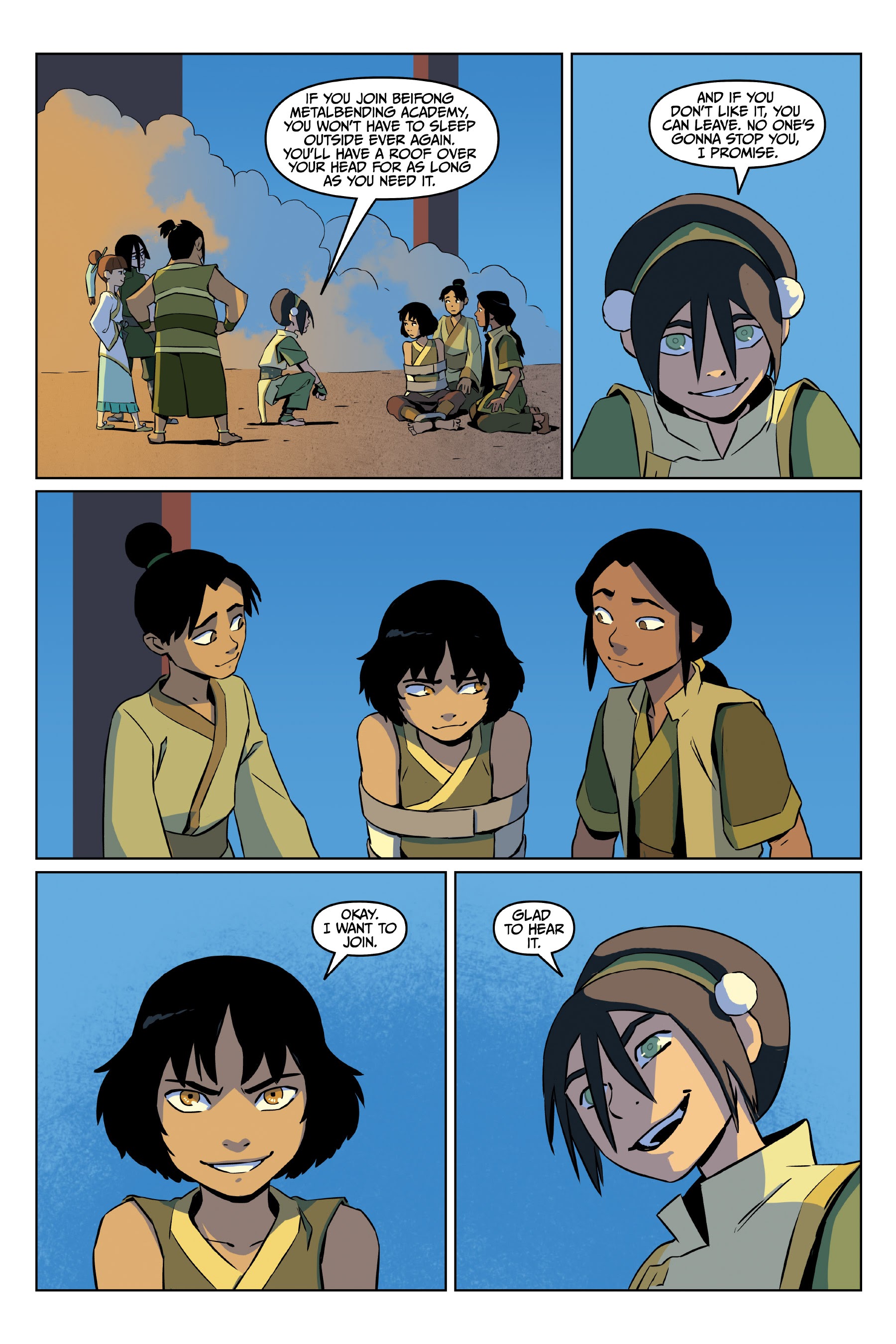 Read online Nickelodeon Avatar: The Last Airbender - Toph Beifong's Metalbending Academy comic -  Issue # TPB - 72