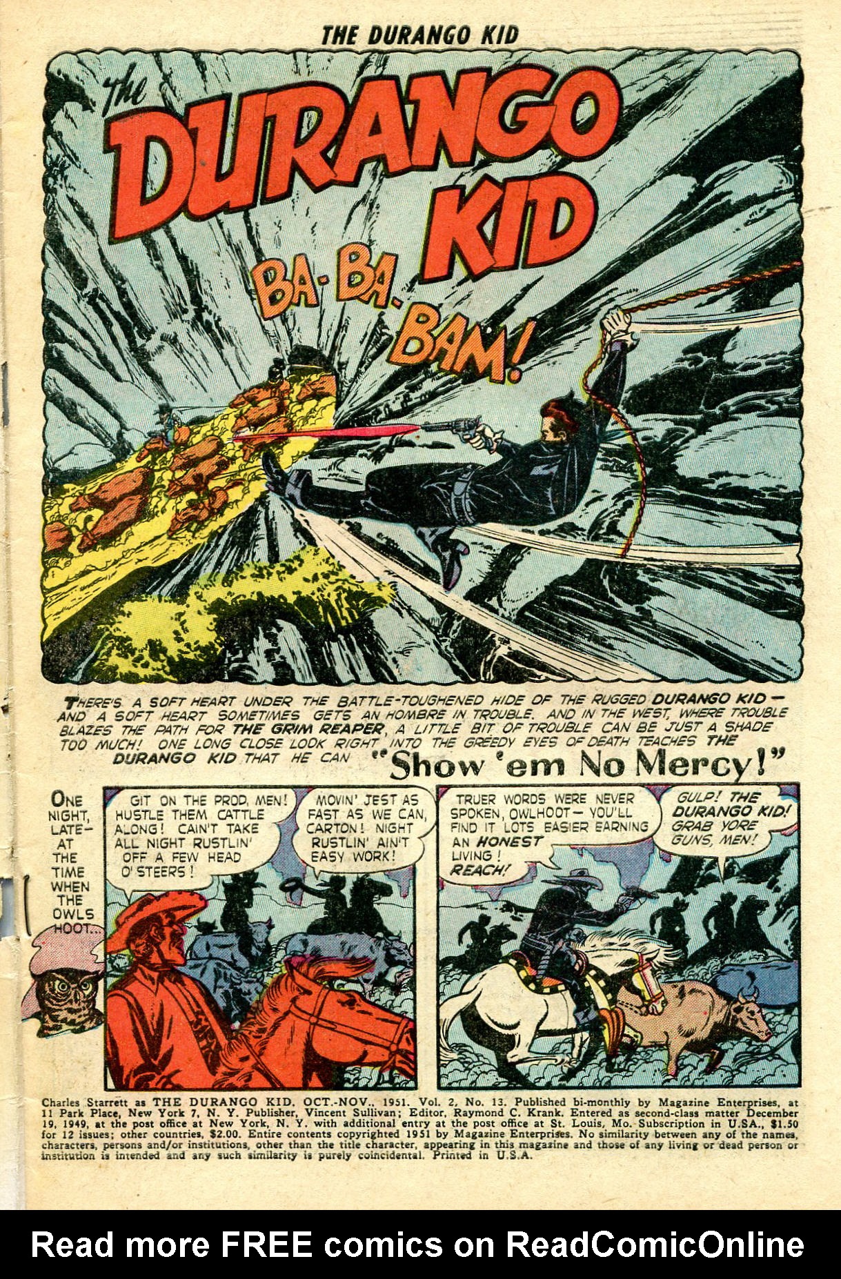 Read online Charles Starrett as The Durango Kid comic -  Issue #13 - 3