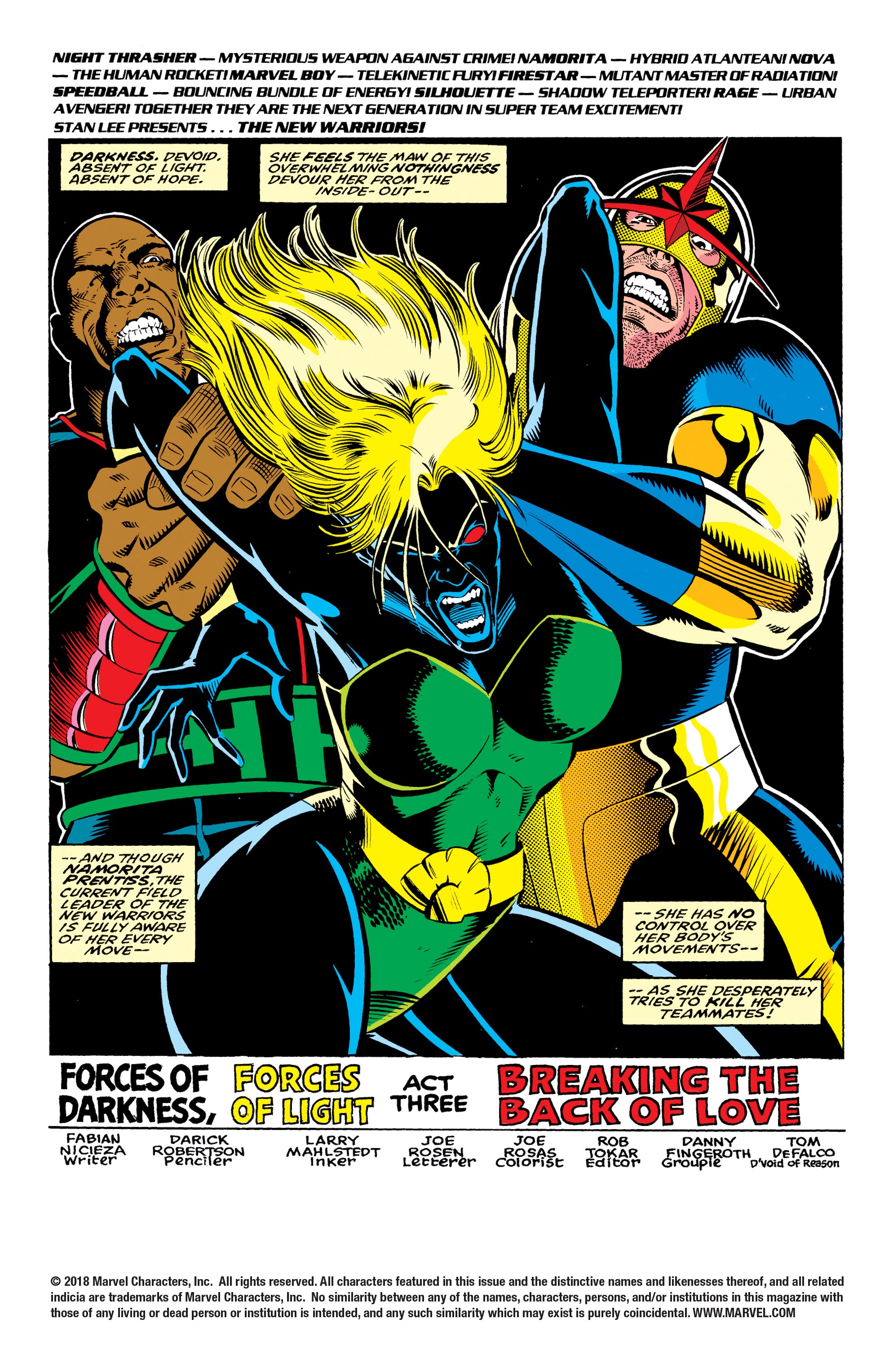 Read online The New Warriors comic -  Issue #34 - 2