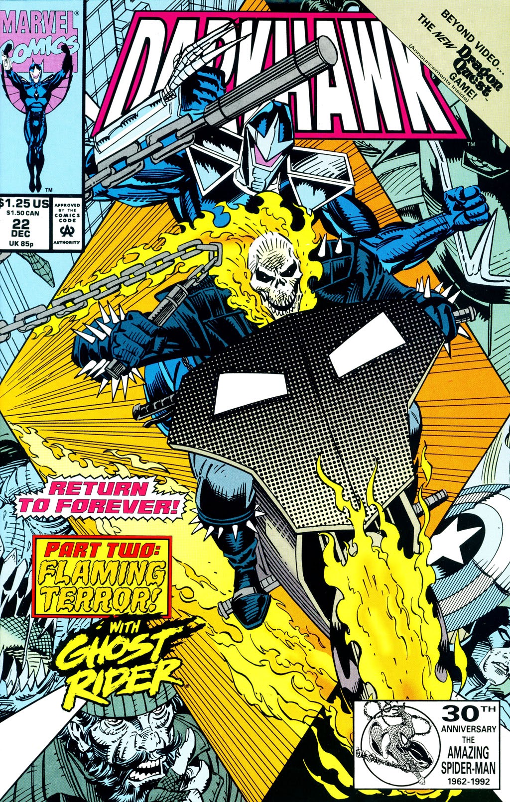 Read online Darkhawk (1991) comic -  Issue #22 - 1