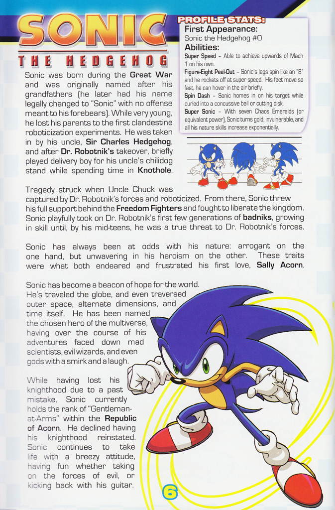 Read online Sonic the Hedgehog: The Complete Sonic Comic Encyclopedia comic -  Issue # TPB - 8