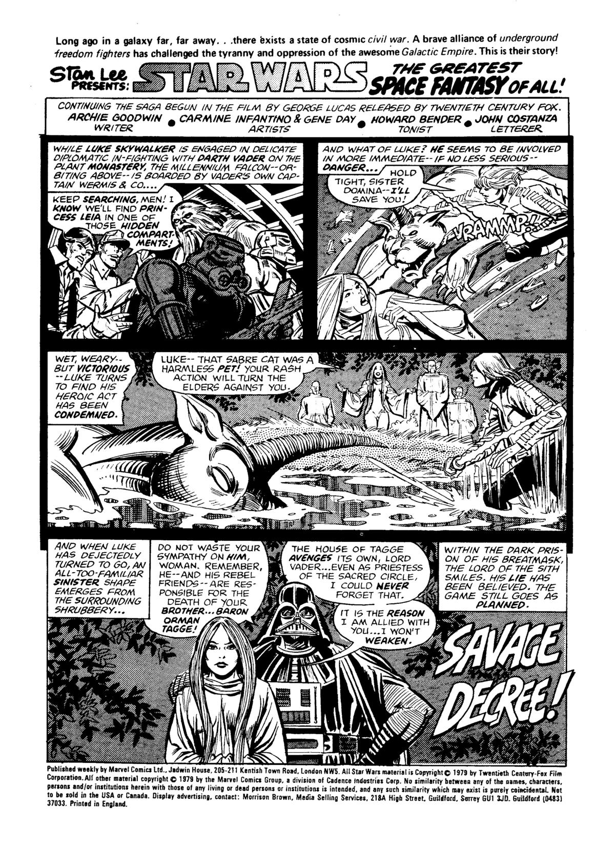 Read online Star Wars Weekly comic -  Issue #89 - 2