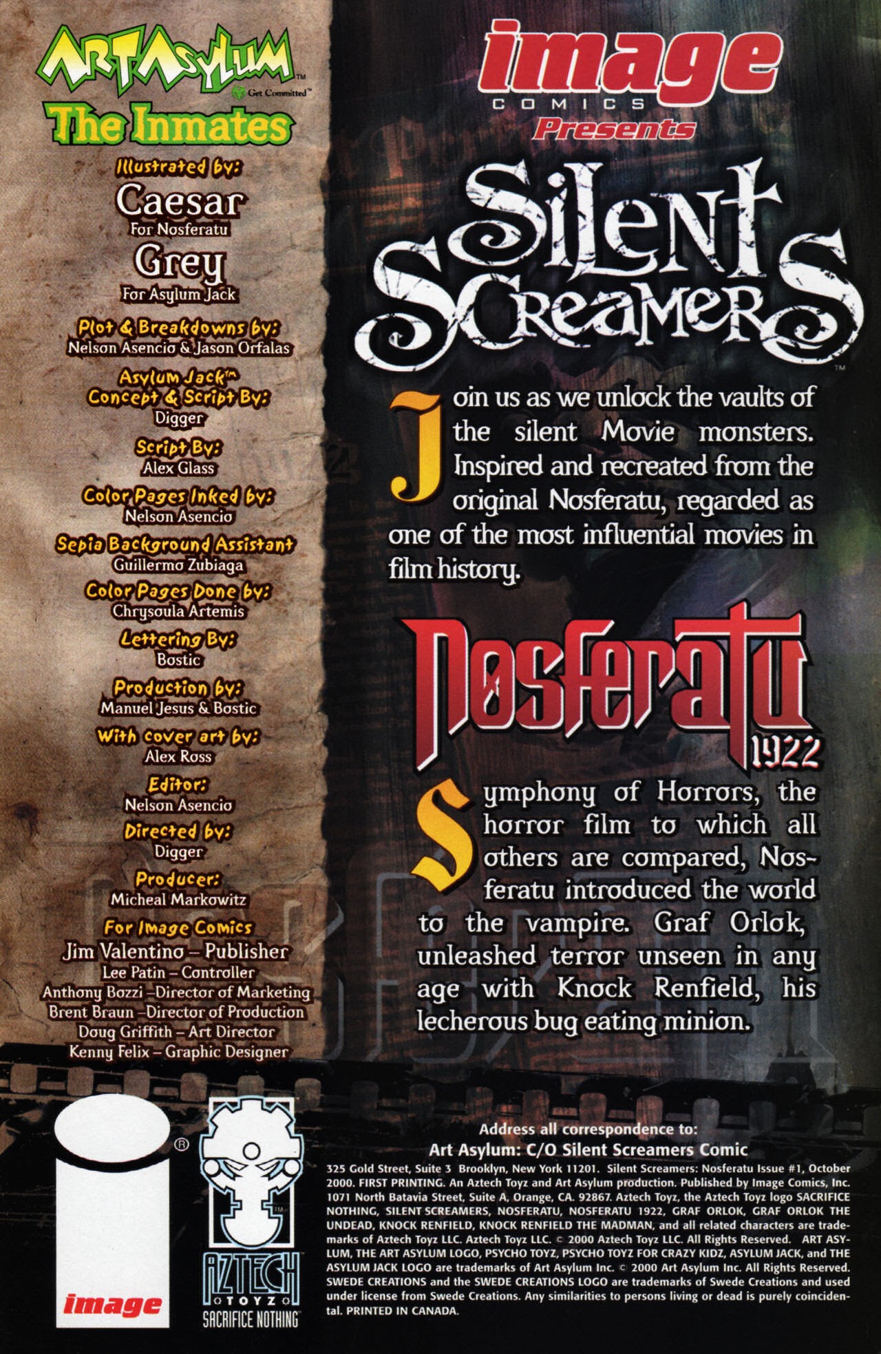 Read online Silent Screamers Nosferatu 1922 comic -  Issue # Full - 2