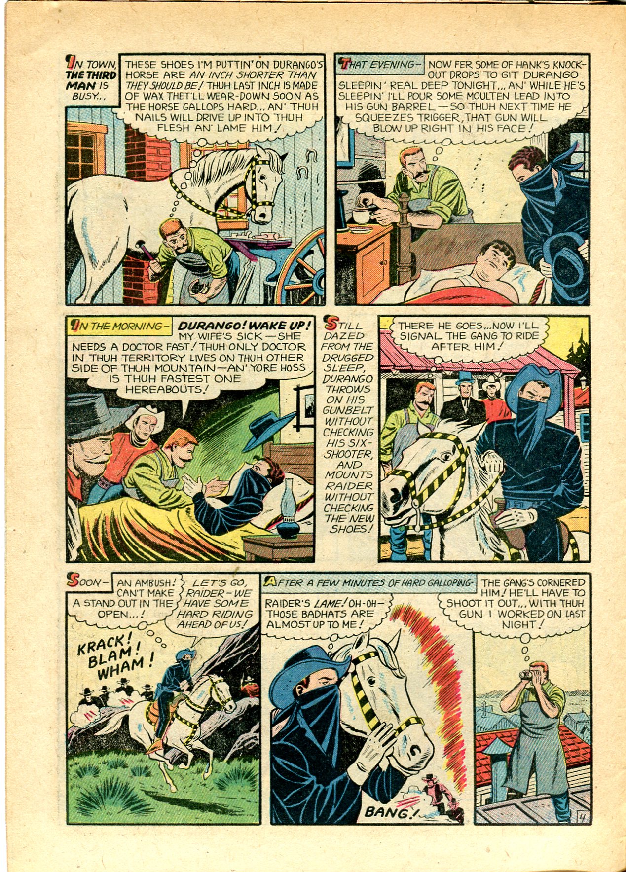 Read online Charles Starrett as The Durango Kid comic -  Issue #34 - 6