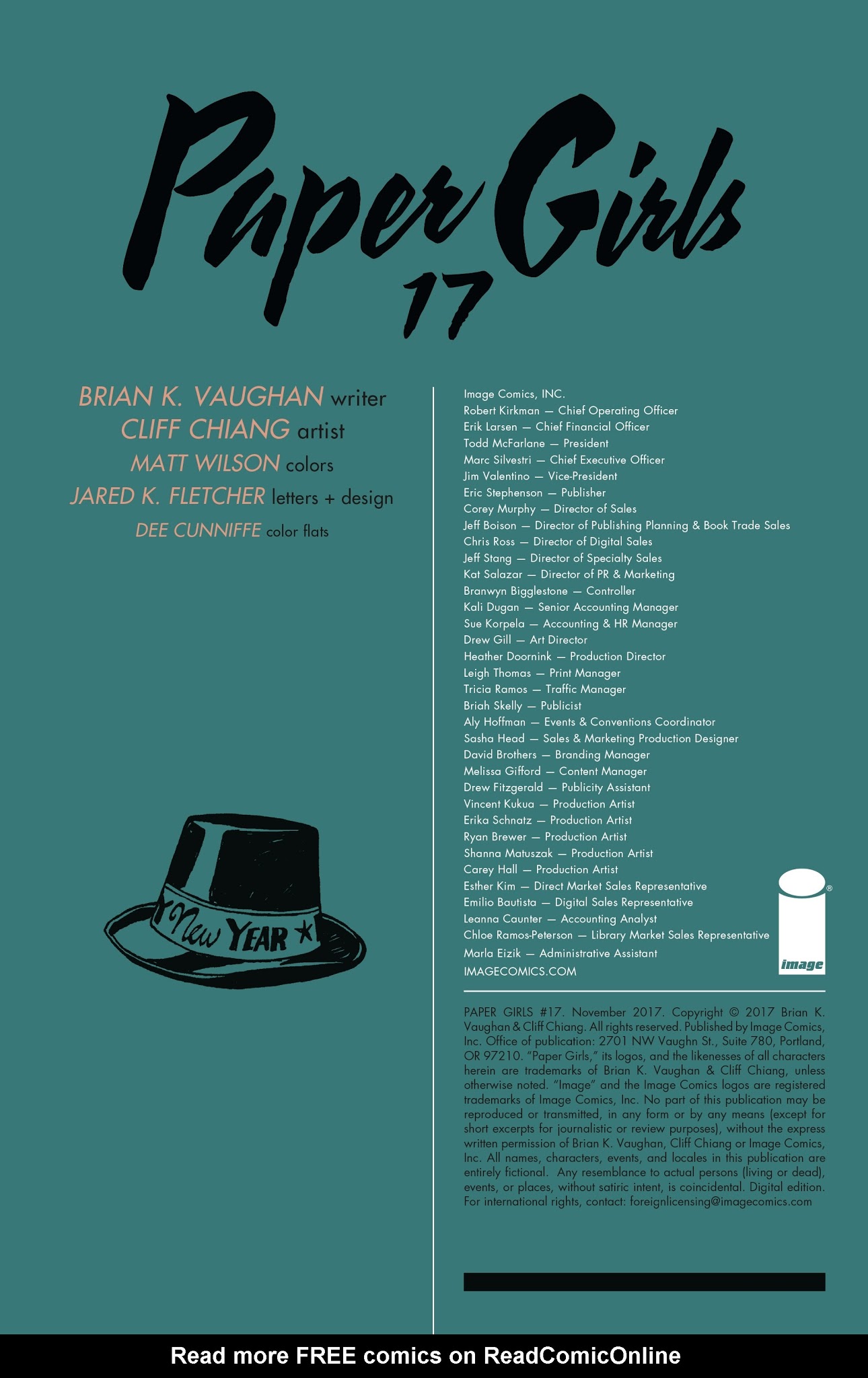 Read online Paper Girls comic -  Issue #17 - 2