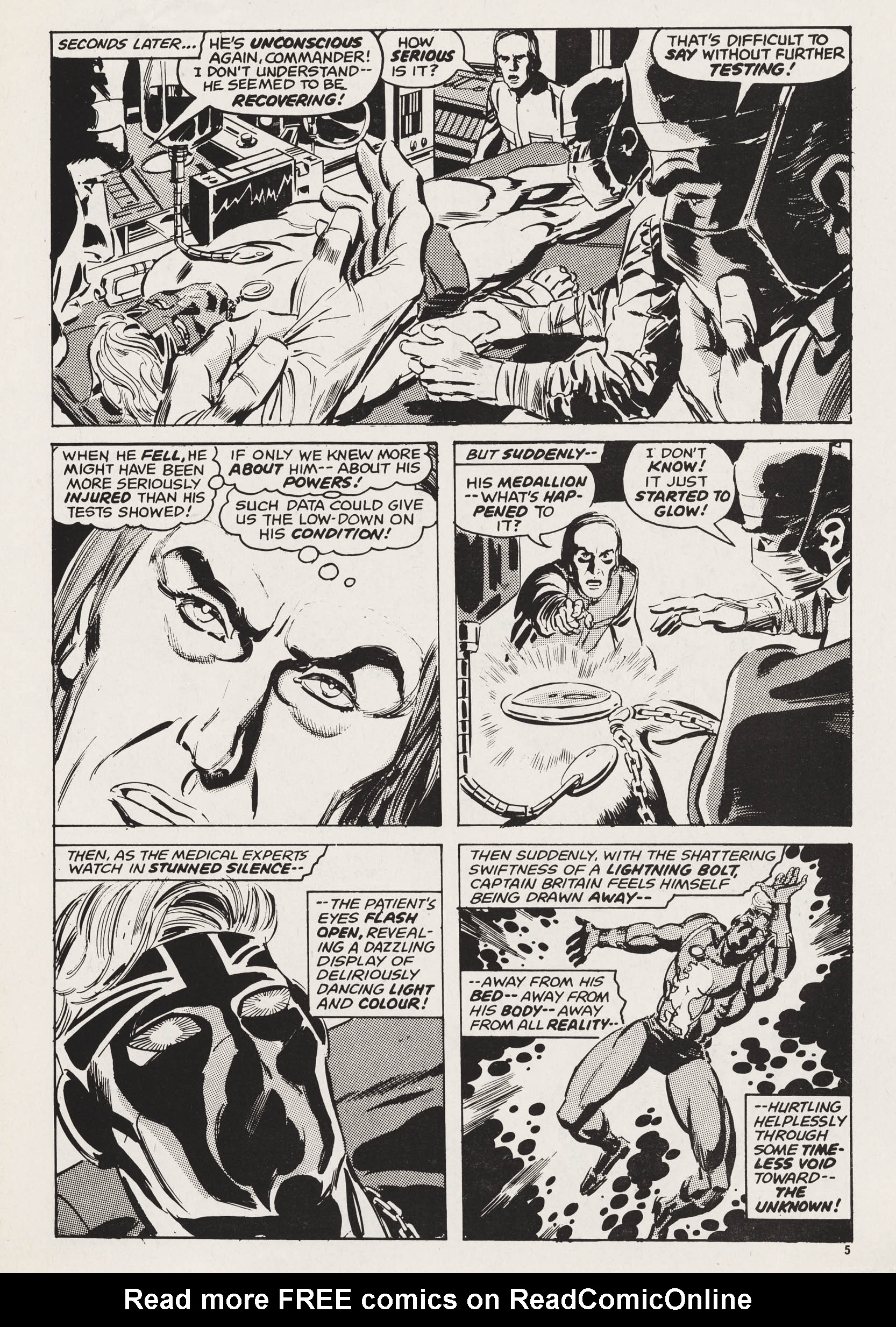 Read online Captain Britain (1976) comic -  Issue #33 - 5