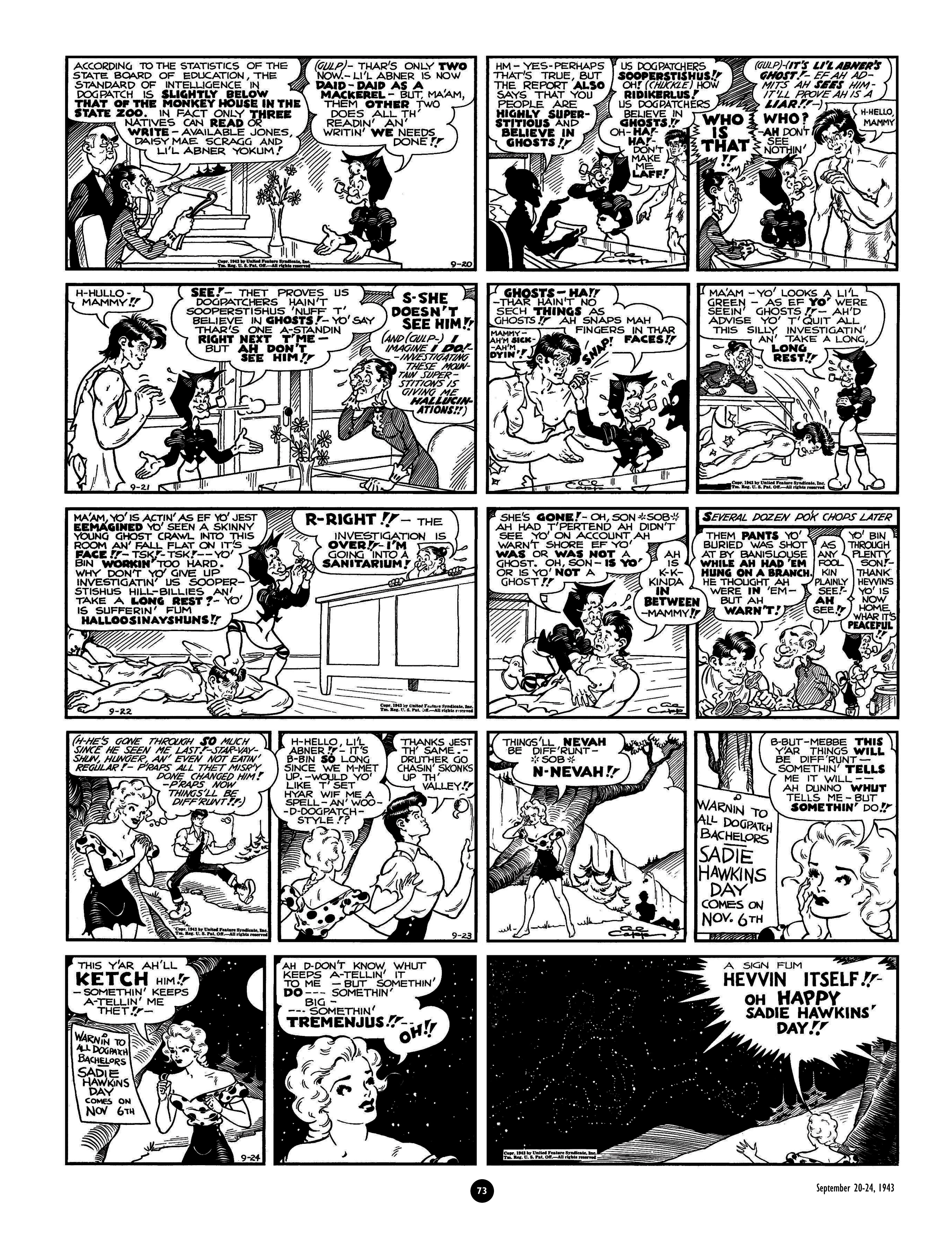 Read online Al Capp's Li'l Abner Complete Daily & Color Sunday Comics comic -  Issue # TPB 5 (Part 1) - 74