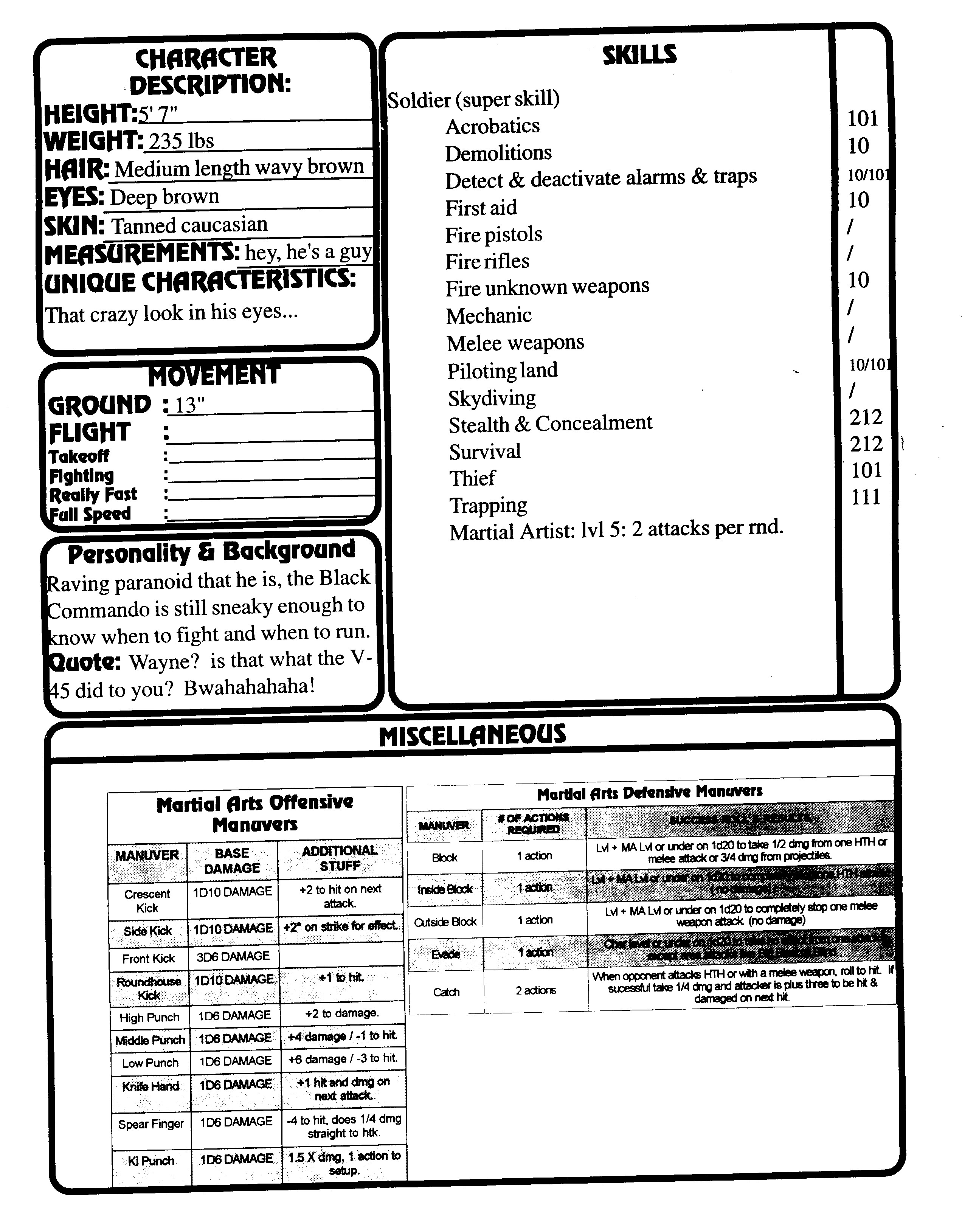 Read online Superbabes: The Femforce Role-Playing Game comic -  Issue # TPB - 138