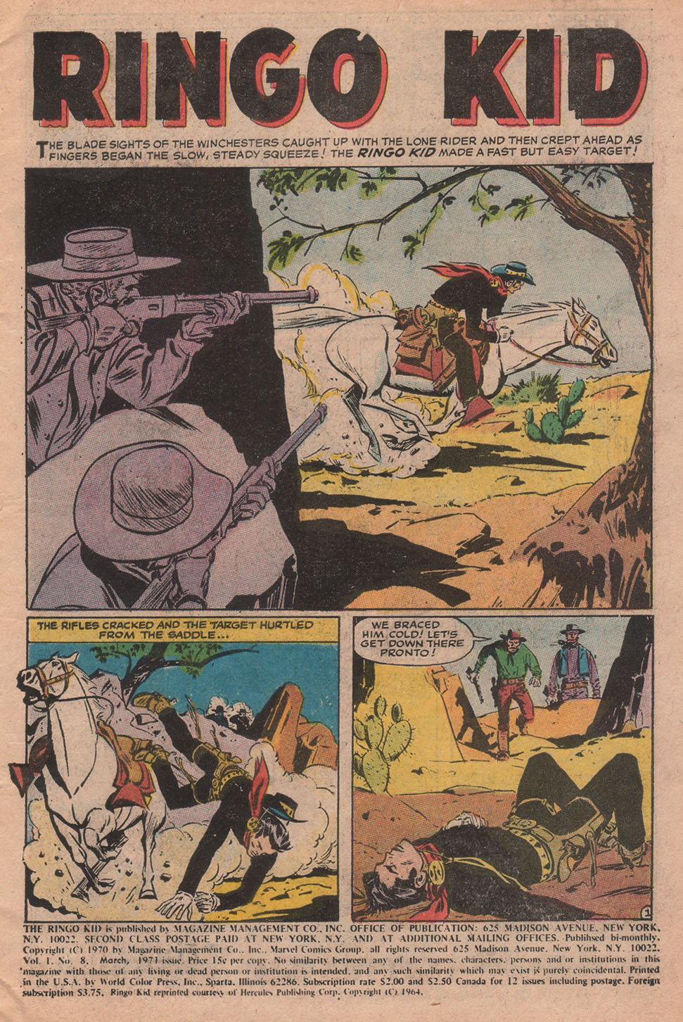 Read online Ringo Kid (1970) comic -  Issue #8 - 3