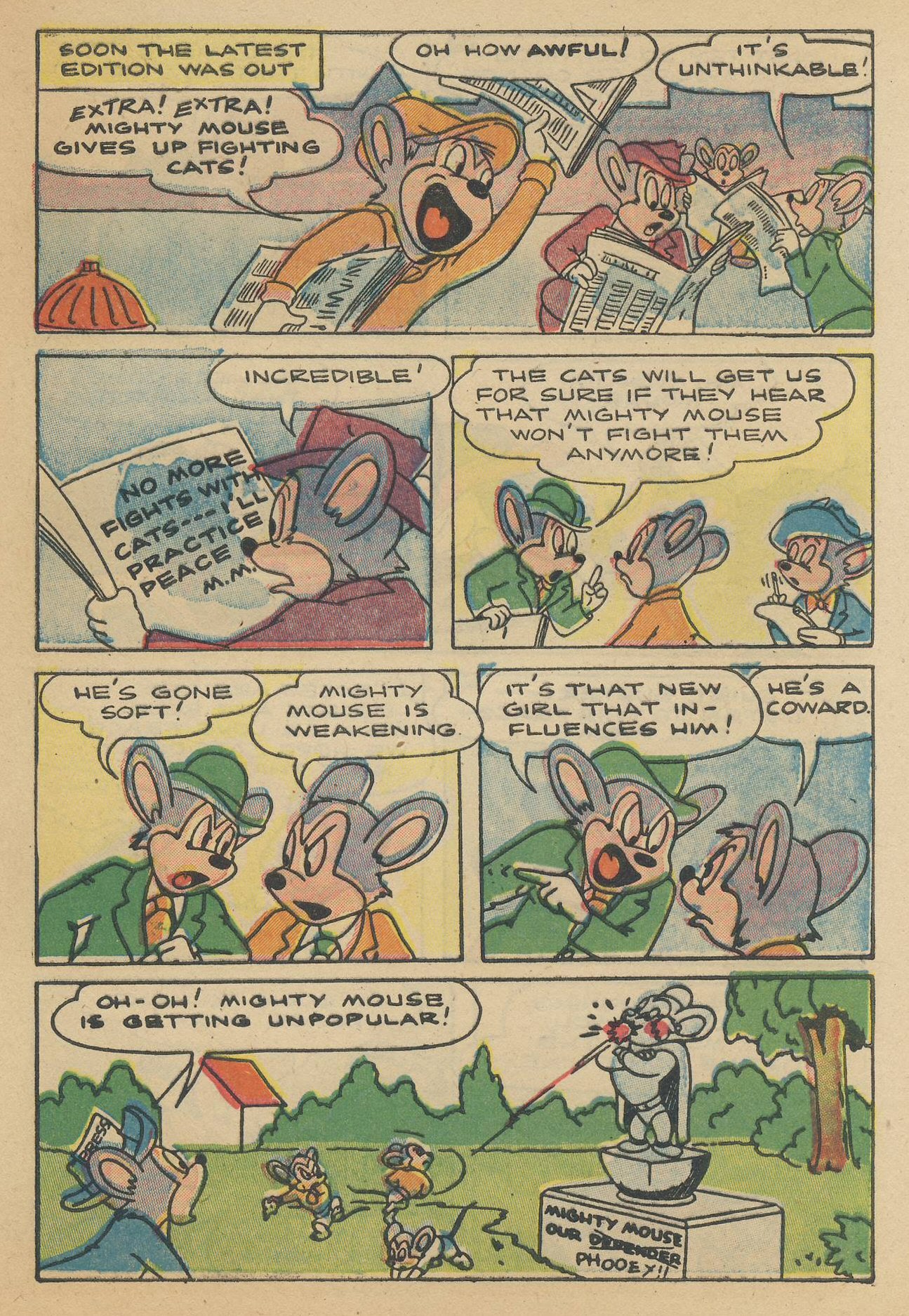 Read online Paul Terry's Mighty Mouse Comics comic -  Issue #45 - 77