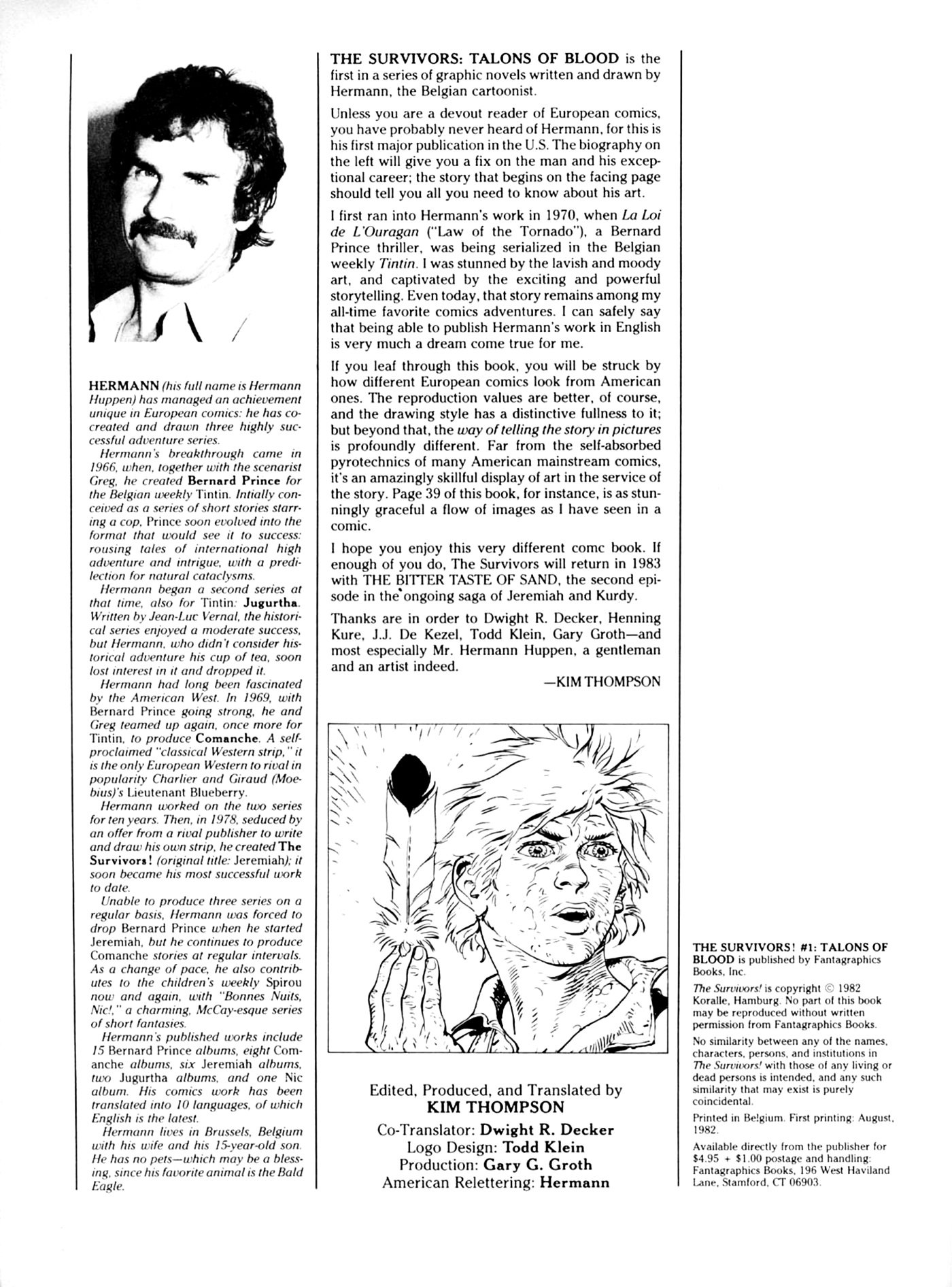 Read online The Survivors! (1982) comic -  Issue #1 - 3