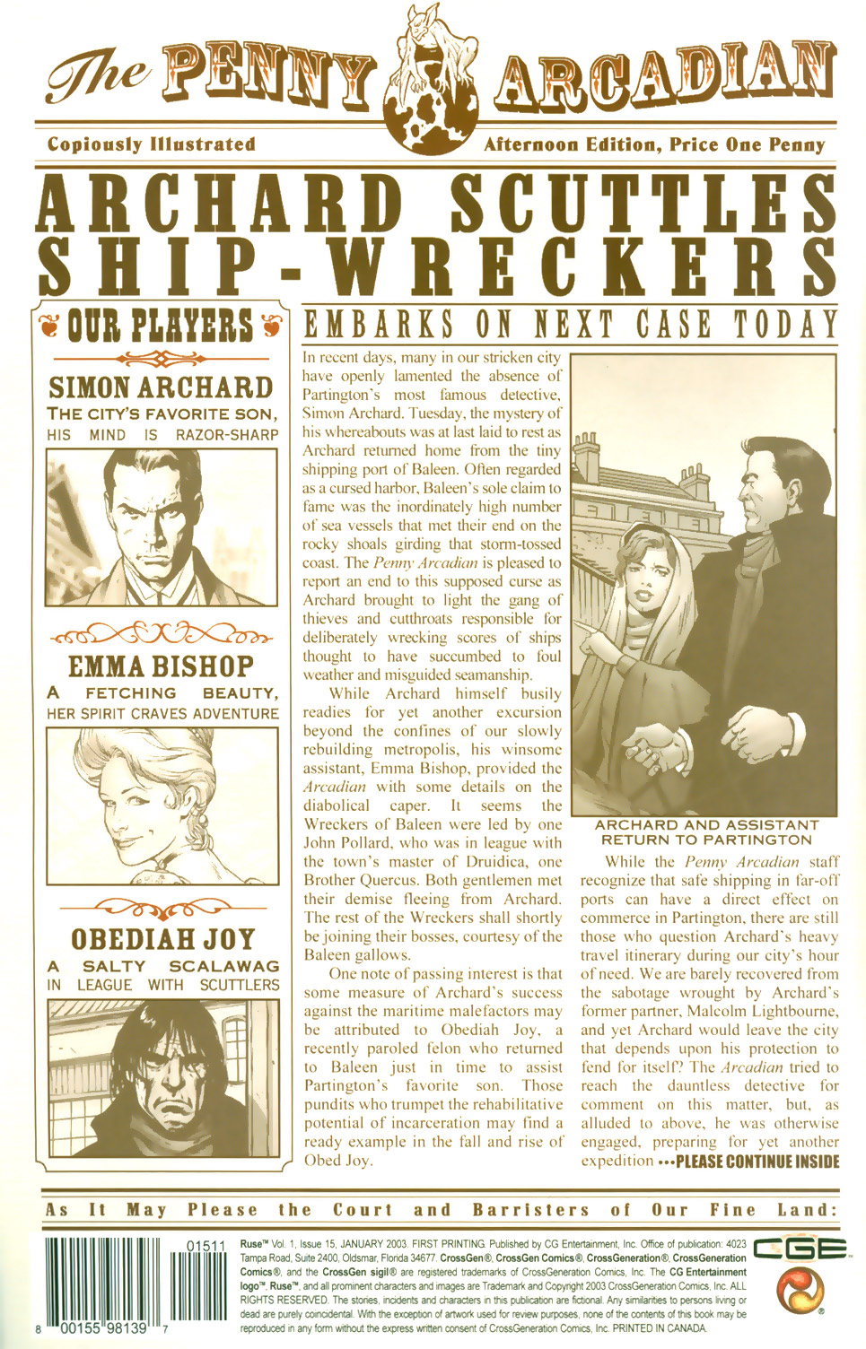 Read online Ruse comic -  Issue #15 - 3