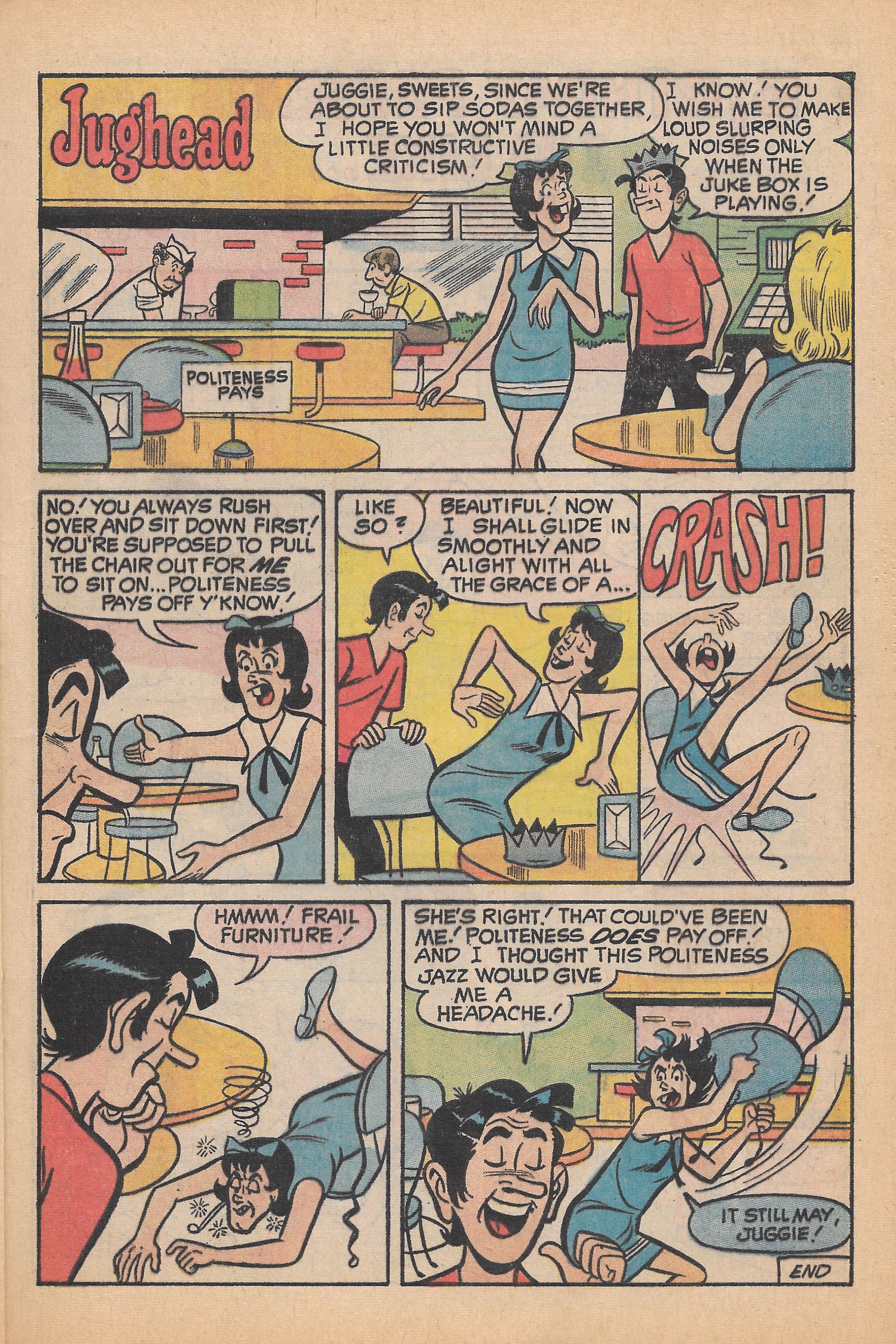 Read online Jughead's Jokes comic -  Issue #25 - 31