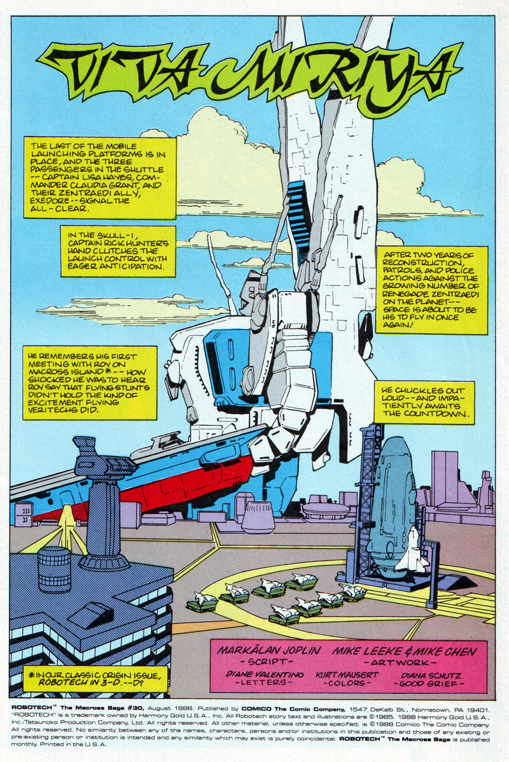Read online Robotech The Macross Saga comic -  Issue #30 - 2