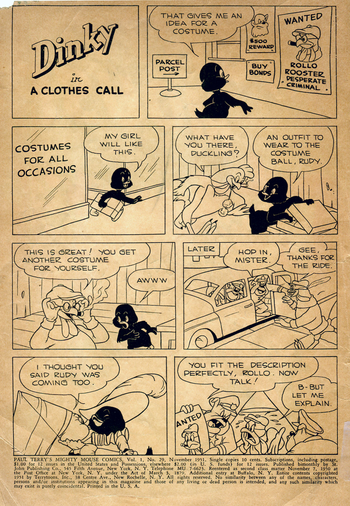 Read online Paul Terry's Mighty Mouse Comics comic -  Issue #29 - 2