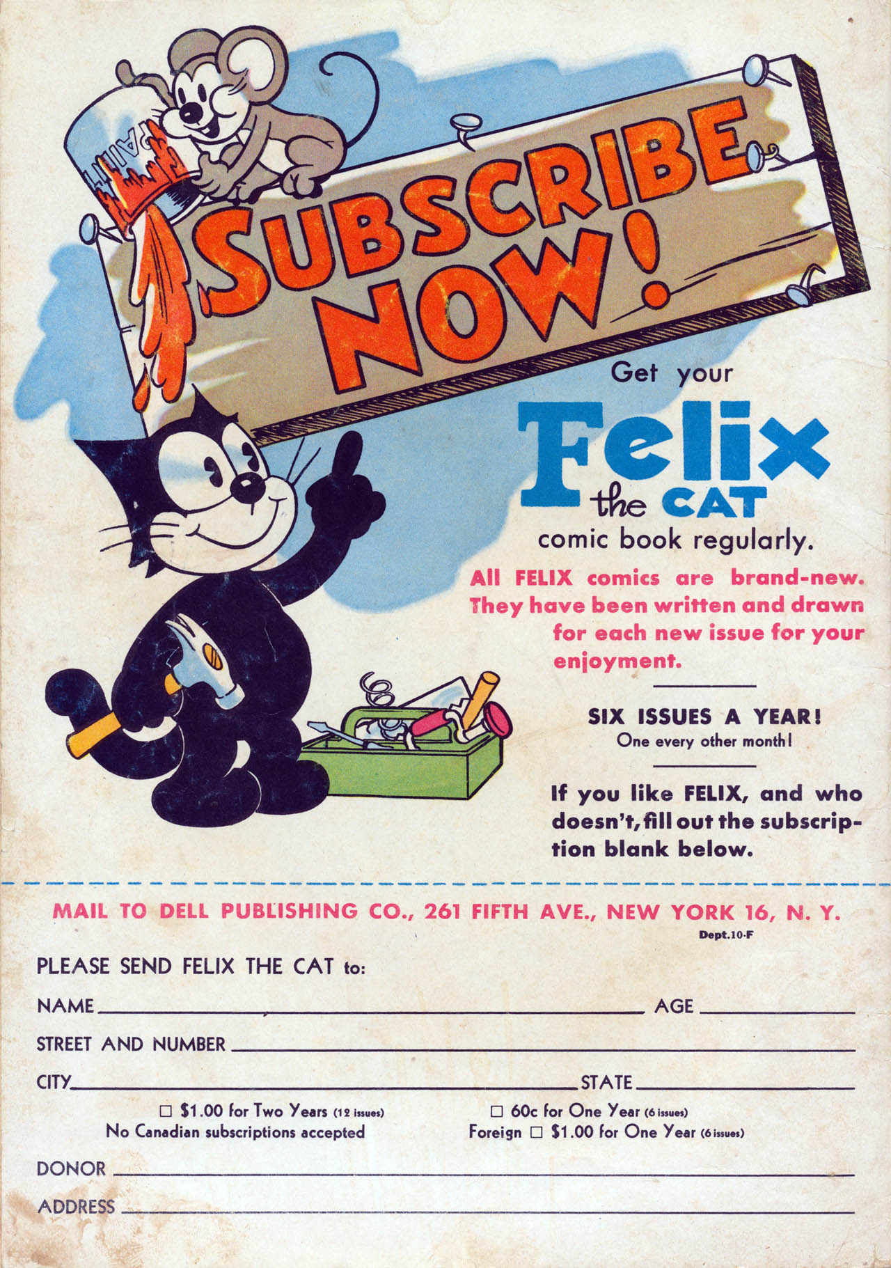 Read online Felix the Cat (1948) comic -  Issue #5 - 52