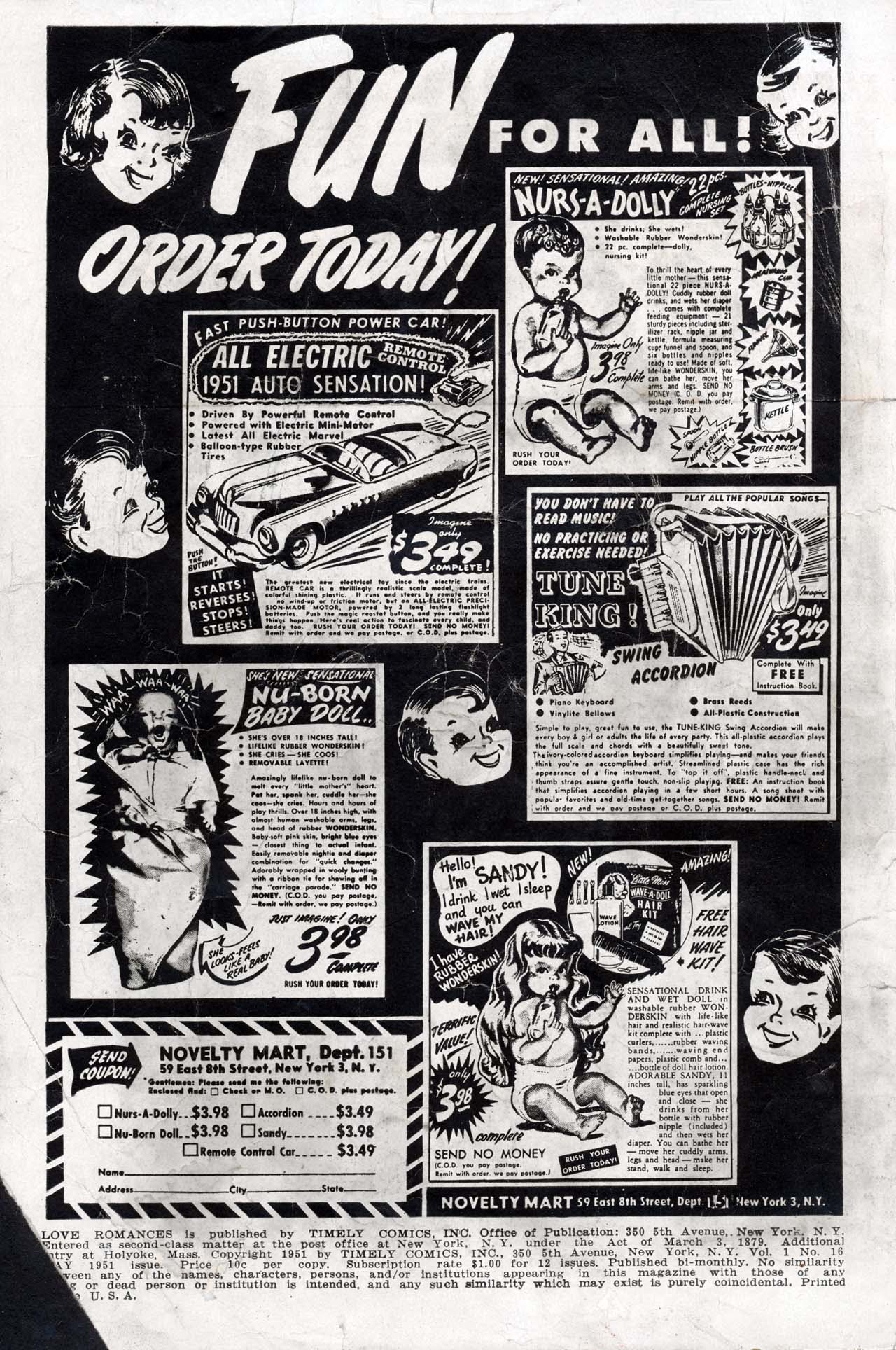 Read online Love Romances comic -  Issue #16 - 2