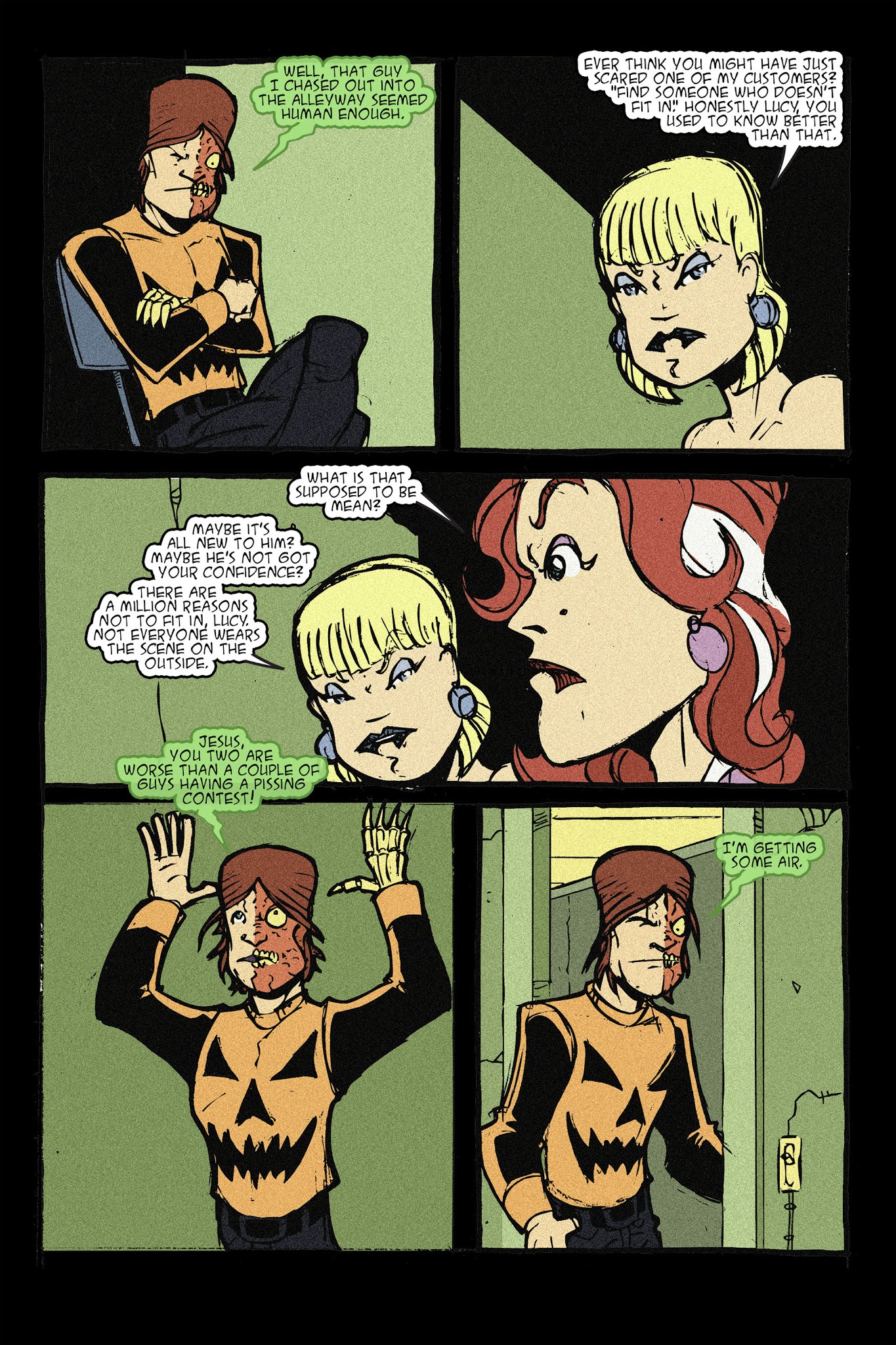 Read online Halloween Man vs. the Invisible Man comic -  Issue # TPB - 32