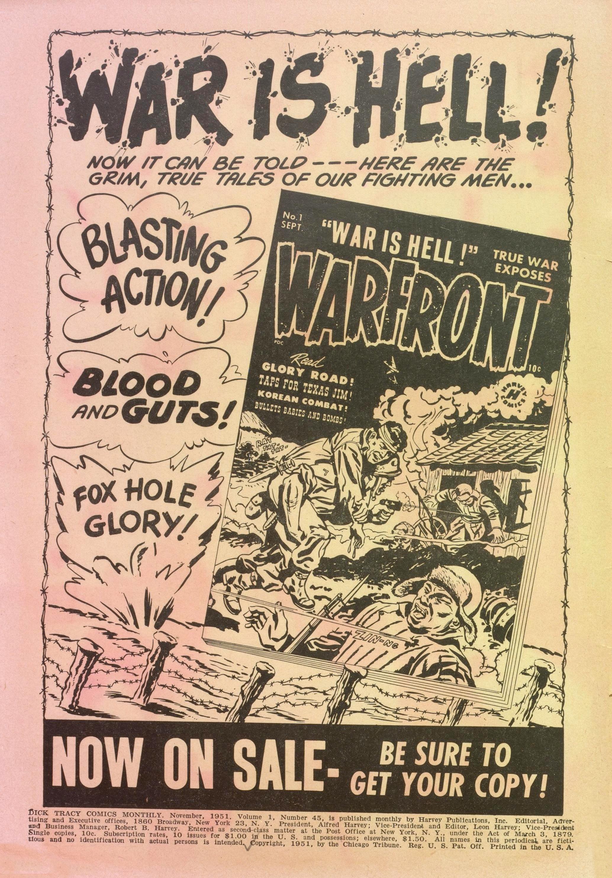 Read online Dick Tracy comic -  Issue #45 - 2