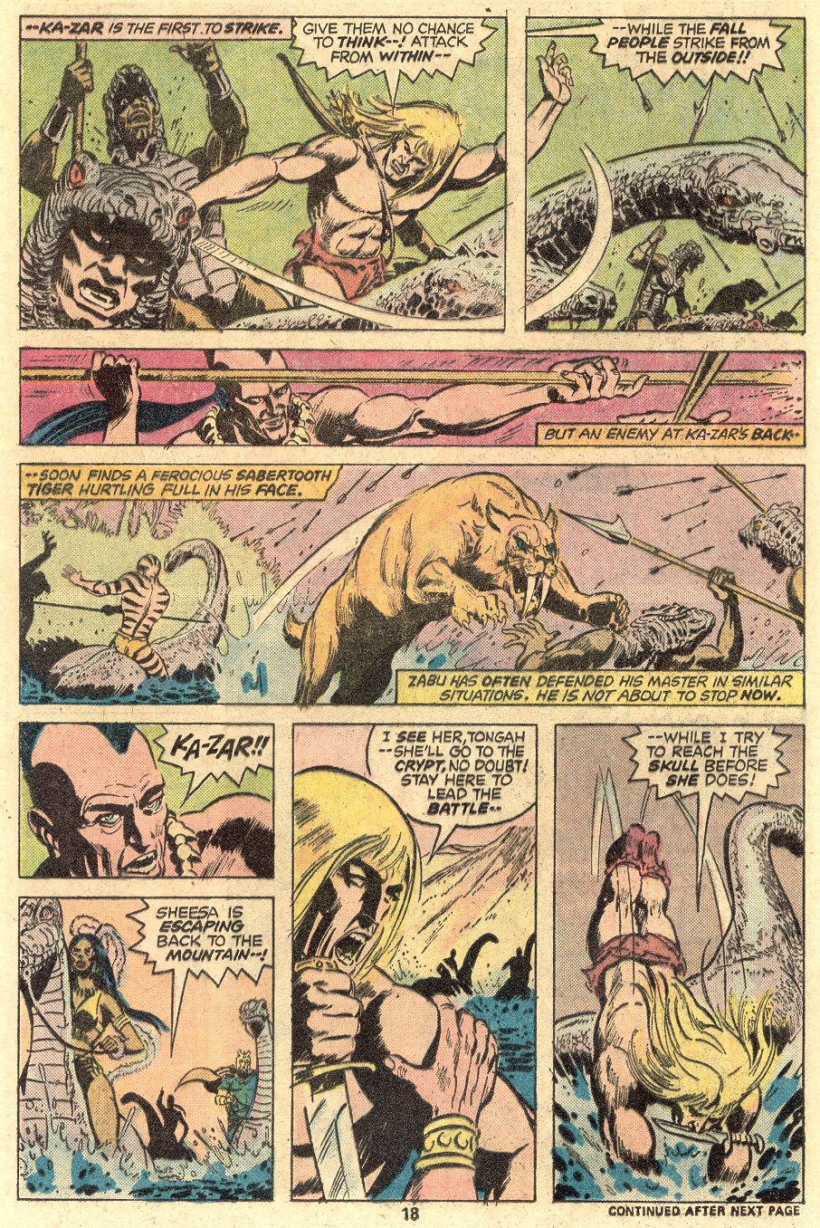Read online Ka-Zar comic -  Issue #13 - 13